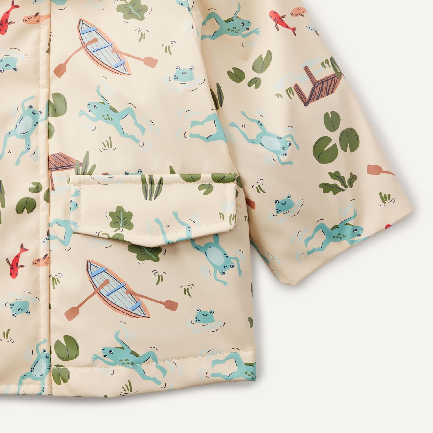 Amazon Essentials x Sofia Grainge Toddler and Baby Boys' Water-Repellent Rain Jacket with Quilted Lining - Image 4