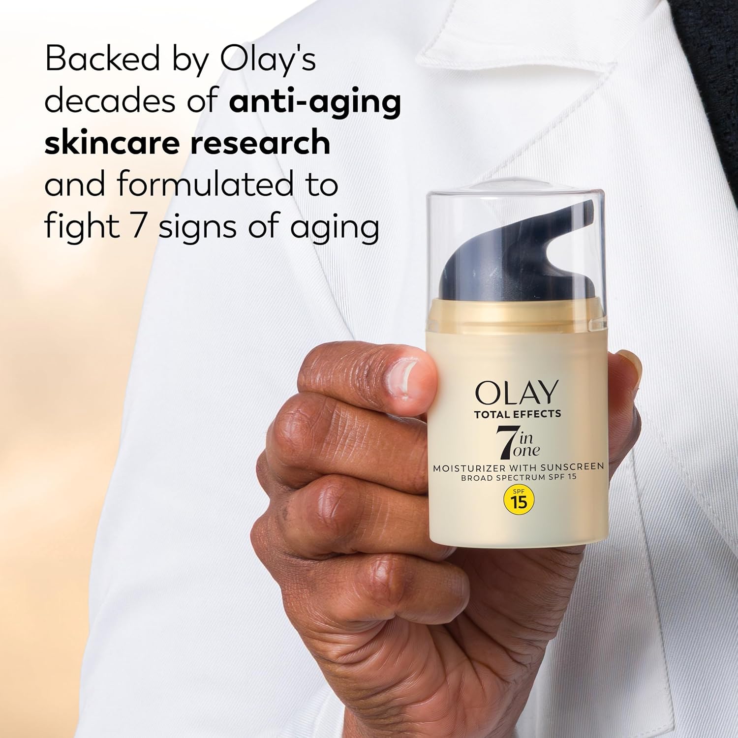 OLAY Total Effects 7-in-1 Anti-Aging Face Moisturizer with SPF 15, Fragrance-Free 1.7 oz - Image 10