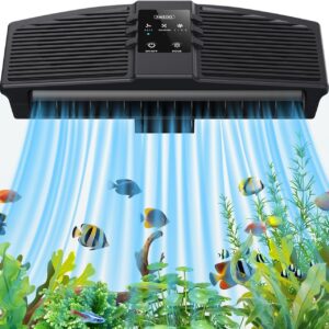 PAIZOO Aquarium Chiller Fan, Fish Tank Cooling Fan with 3 Speed Modes Aquarium Cooler Water Chiller for Axolotl Betta Fish Accessories, 7W