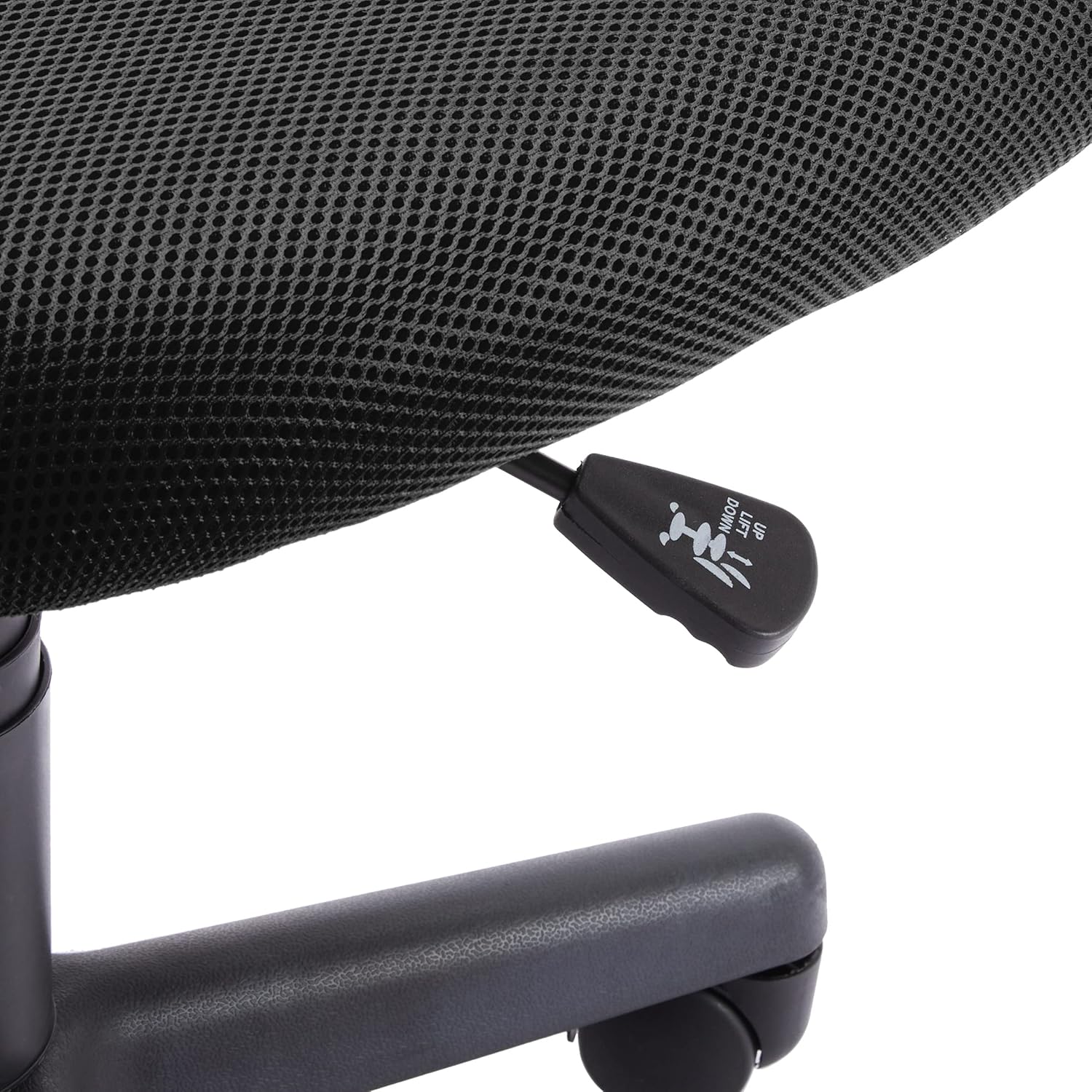 Amazon Basics Low Back Office Chair, Breathable Mesh, Height Adjustable, Padded Seat, Rolling Wheels, Swivel, Back Support, Sturdy, 21.25" D x 22.5" W x 38" H, Black - Image 7