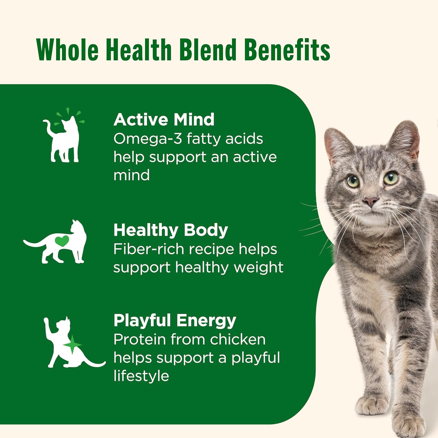 Nutrish Premium Natural Dry Cat Food, Real Chicken & Brown Rice Recipe, 14 Pounds (Packaging May Vary), (Rachael Ray Nutrish) - Image 4