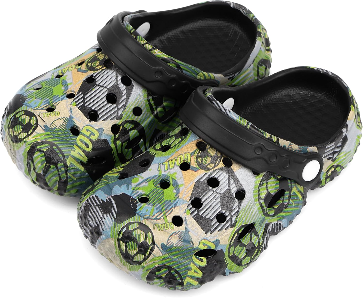 INMINPIN Kids Clogs Ball Sports Print Garden Shoes Boys Girls Water Shower Pool Beach Slides Sandals for Sports Fan - Image 6