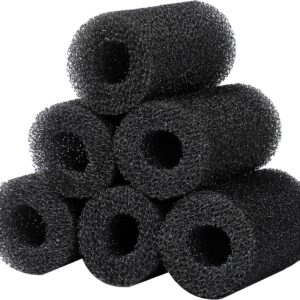 AQUANEAT 6-Pack Pre-Filter Sponge for Aquarium Shrimp Fry Fish Tank Filter 0.8” Intake, Replacement Foam Cover