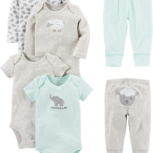 Simple Joys by Carter’s Baby 6-piece Bodysuits (Short and Long Sleeve) and Pants Set