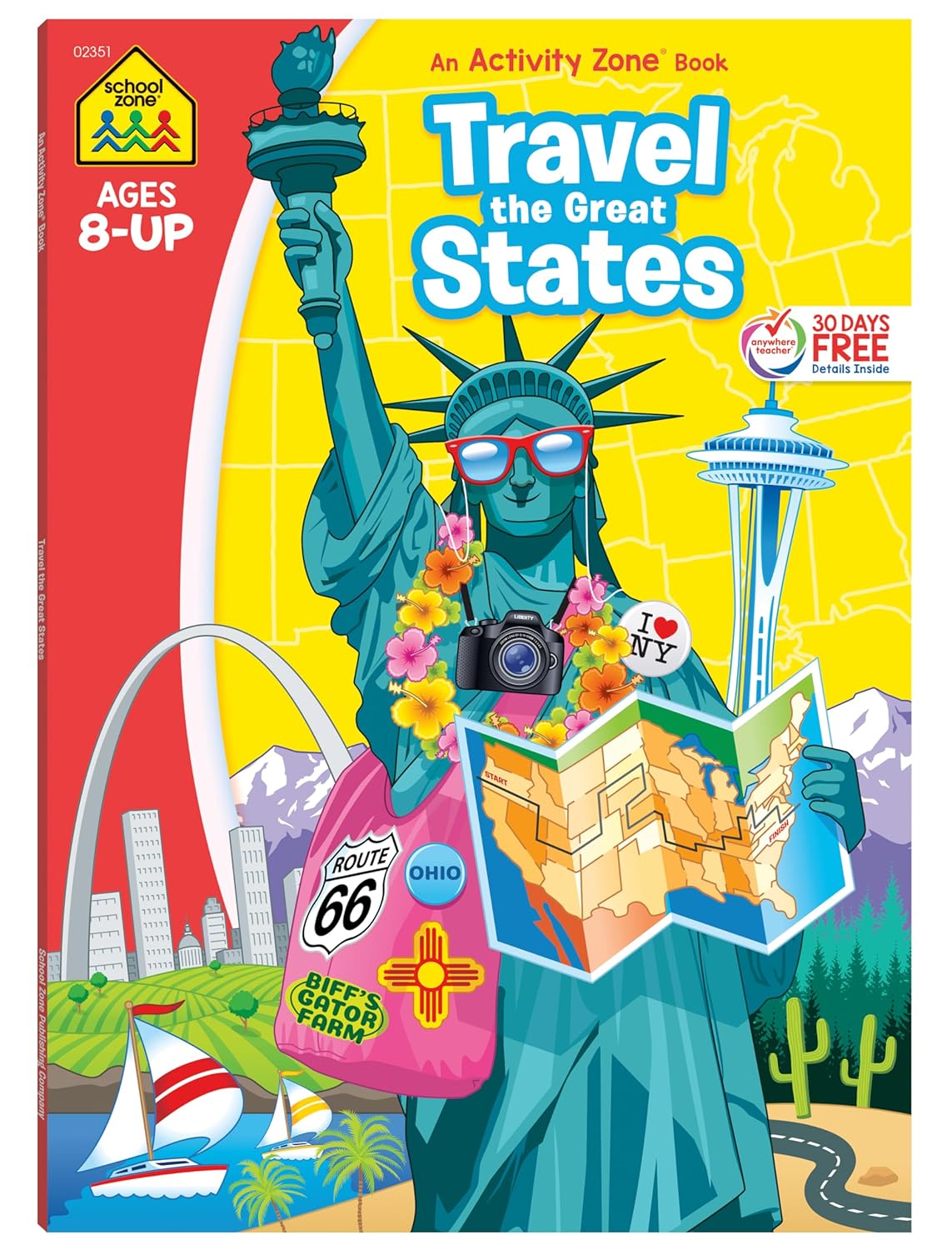 School Zone Travel the Great States Workbook: 64 Pages, 3rd Grade, Geography, Map-Reading, United States, Ages 8+ (Activity Zone Book Series) School Zone Travel the Great States Workbook: 64 Pages, 3rd Grade, Geography, Map-Reading, United States, Ages 8+ (Activity Zone Book Series)
