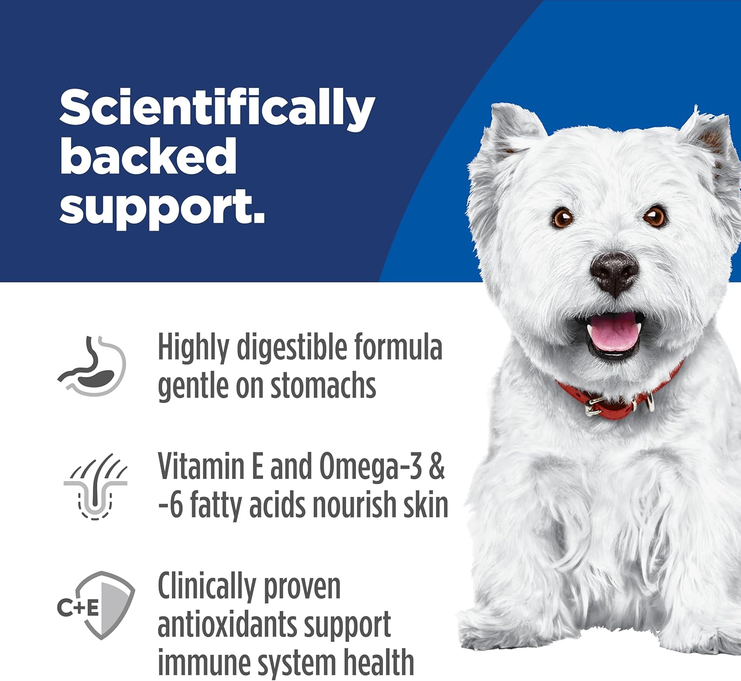 Hill's Science Diet Adult Sensitive Stomach & Skin Small Bites Dry Dog Food, Chicken, 15 lb. Bag - Image 5