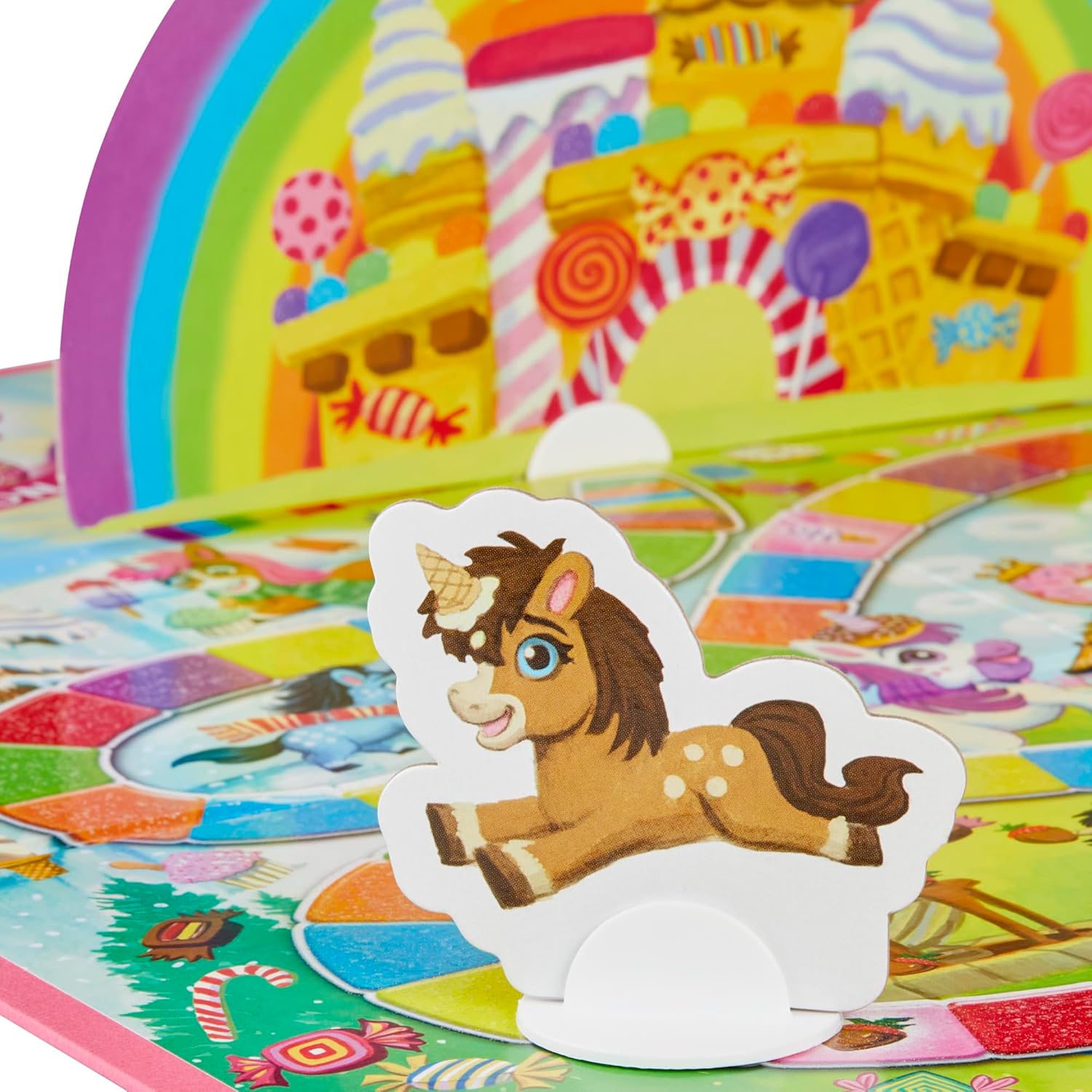 Hasbro Gaming Candy Land Unicorn Edition Preschool Board Game | Back to School Gifts for Kids | Classroom Toys | Ages 3+ (Amazon Exclusive) - Image 4