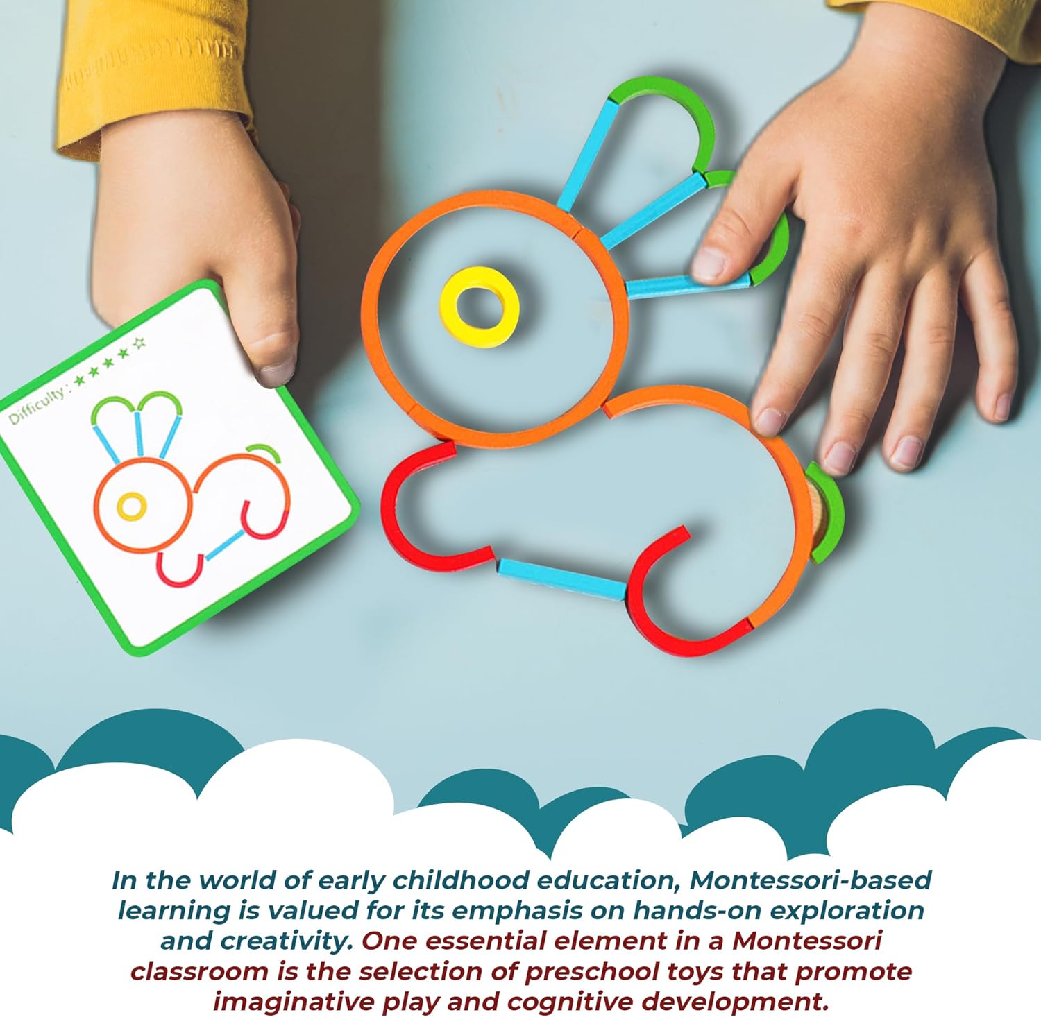 puzgic Stem Kids Toys for Creative Learning Building Educational Resources Kids Toy for Preschool and Kindergarten 3 4 5 6 Years Old Boys and Girls Brain Teaser Smart Sticks Toys - Image 2
