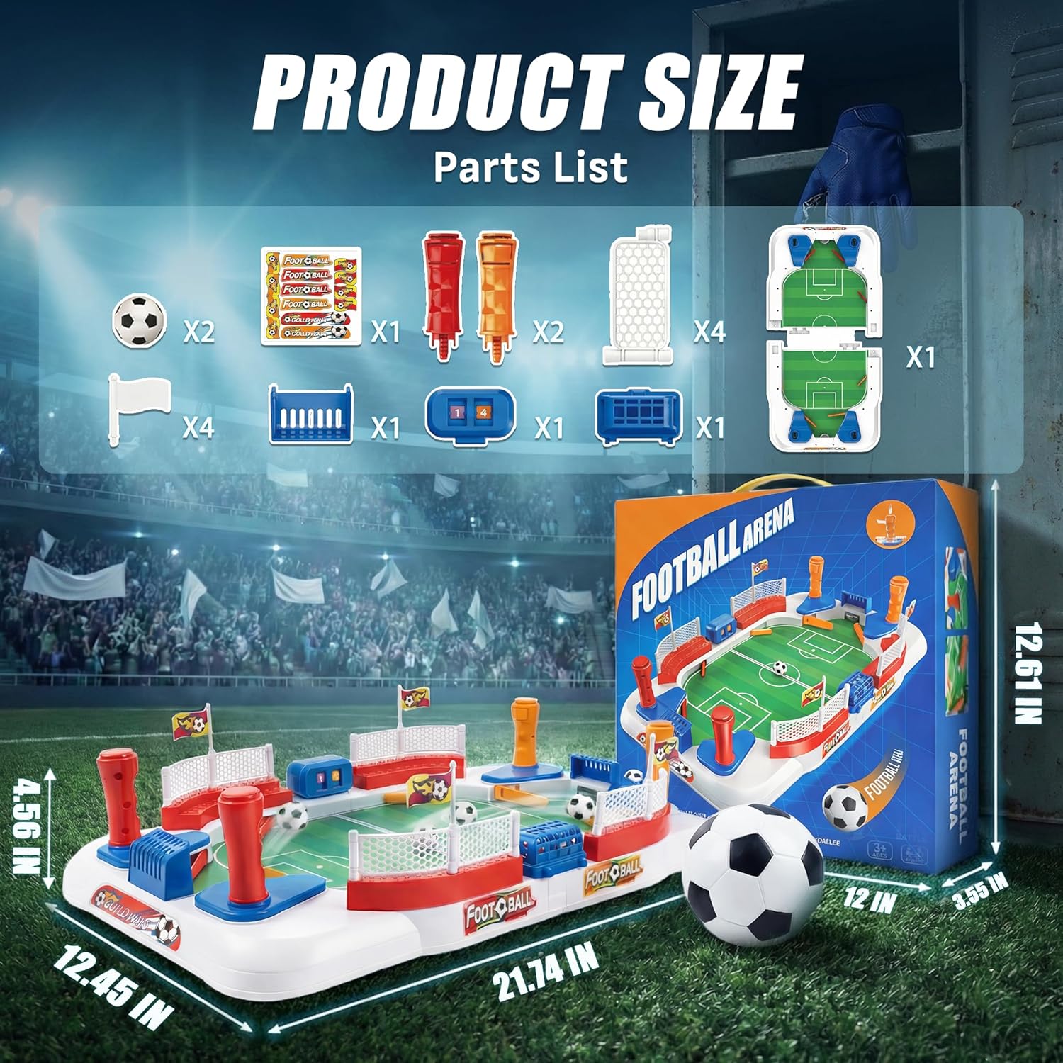 SMILESSKIDDO Soccer Board Games for Kids, Mini Foosball Table Toys for 3 4 5 6 7 8-12 Year Old Kids, Interactive Soccer Toys Indoor Home Party - Gift for Boys Girls Birthday Holiday - Image 6
