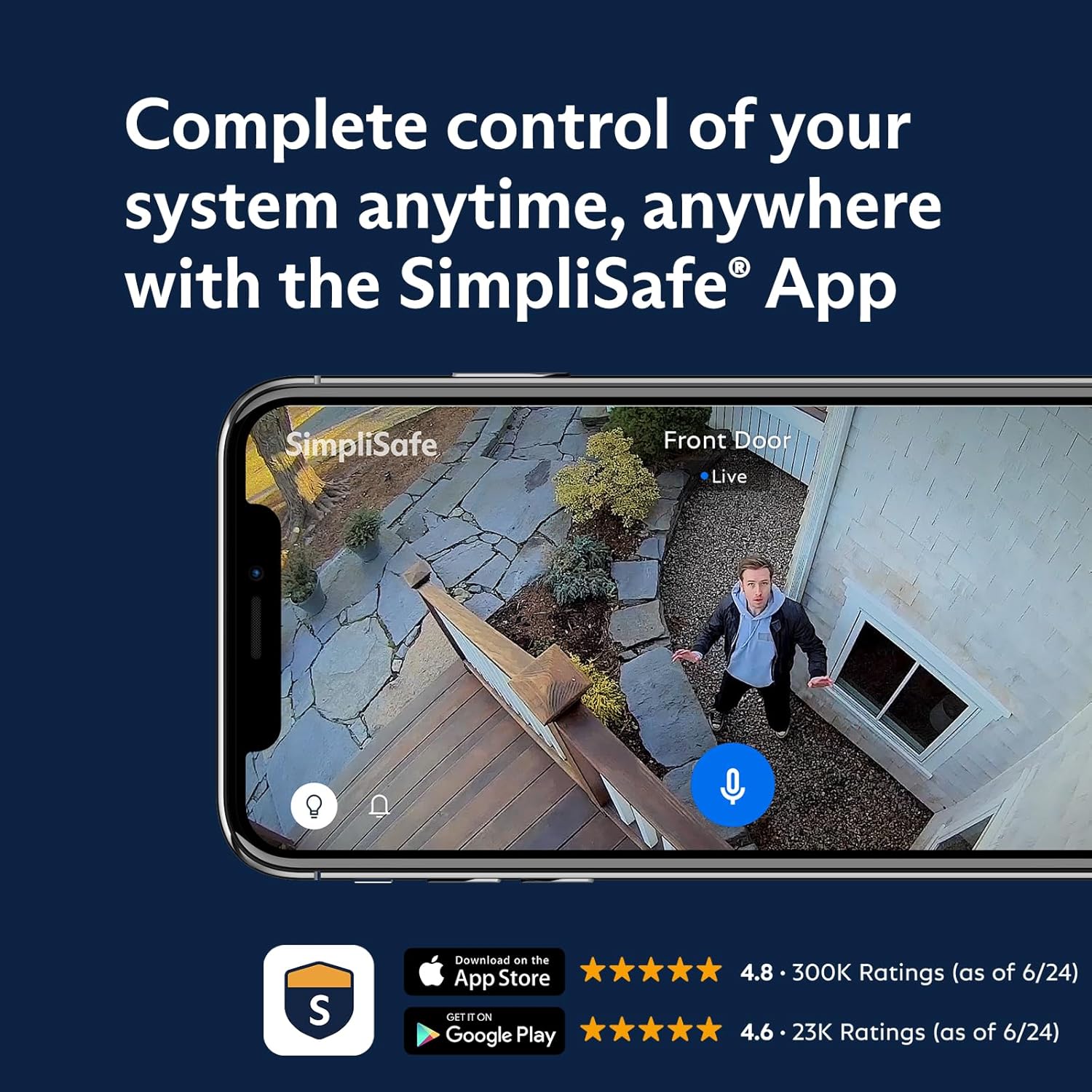 SimpliSafe 12 Piece Wireless Home Security System w/HD Camera - Optional 24/7 Professional Monitoring - No Contract - Compatible with Alexa and Google Assistant, White - Image 12
