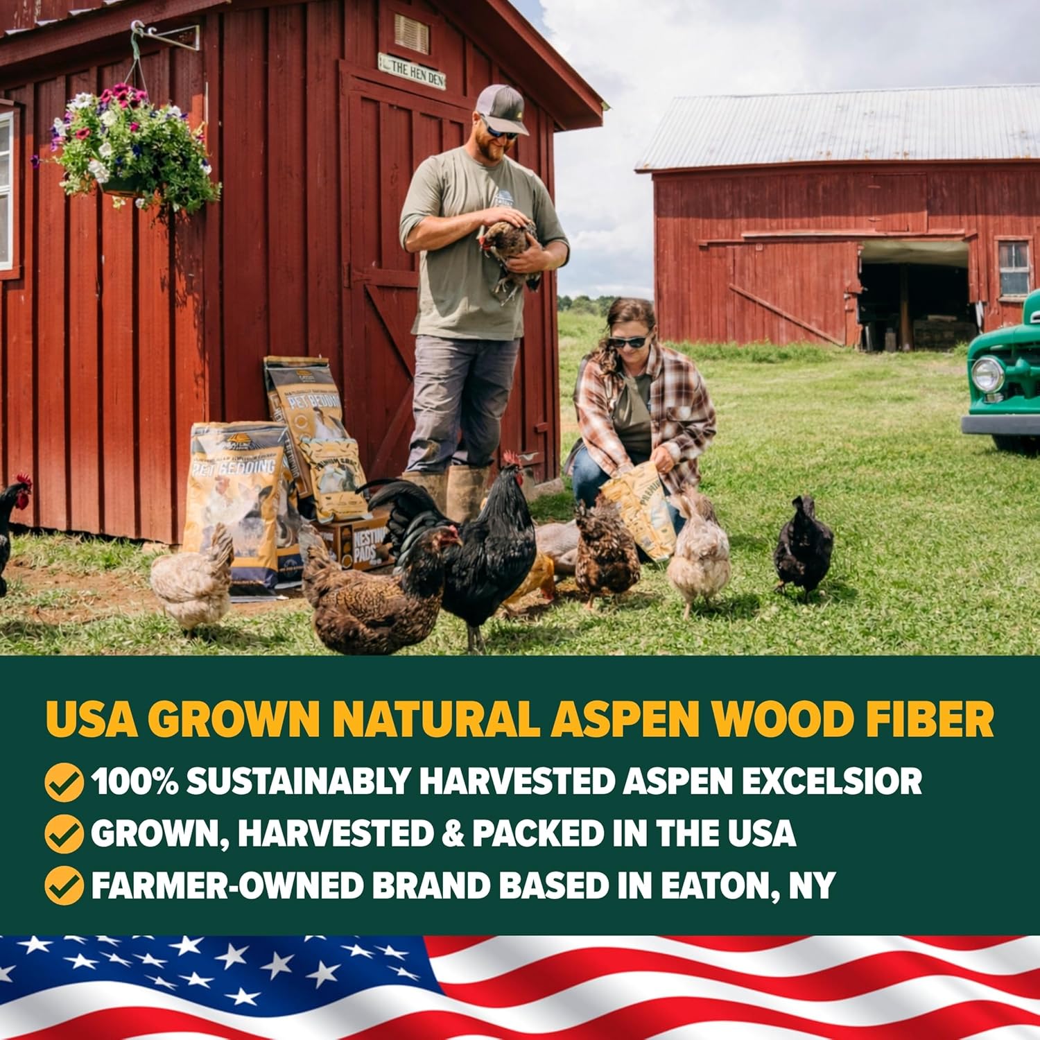 Eaton Pet and Pasture, Premium Laying Hen Nesting Pads, USA Grown & Sustainably Harvested, 13 x 13 (10 Pack) - Image 4