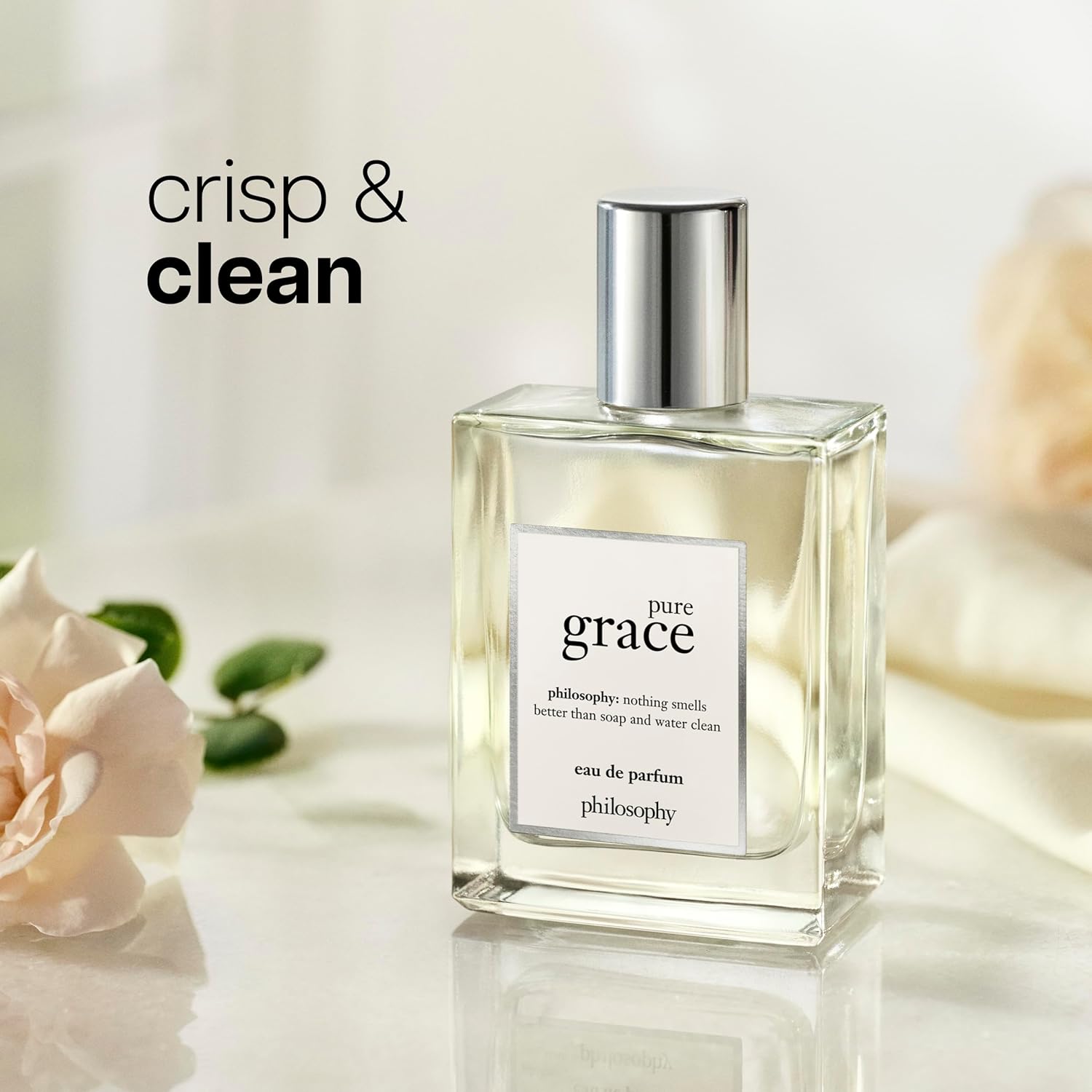 philosophy pure grace eau de parfum - crisp & clean women's perfume - with notes of water lily, leafy greens & musk - long lasting fragrance - 2 fl oz - Image 5