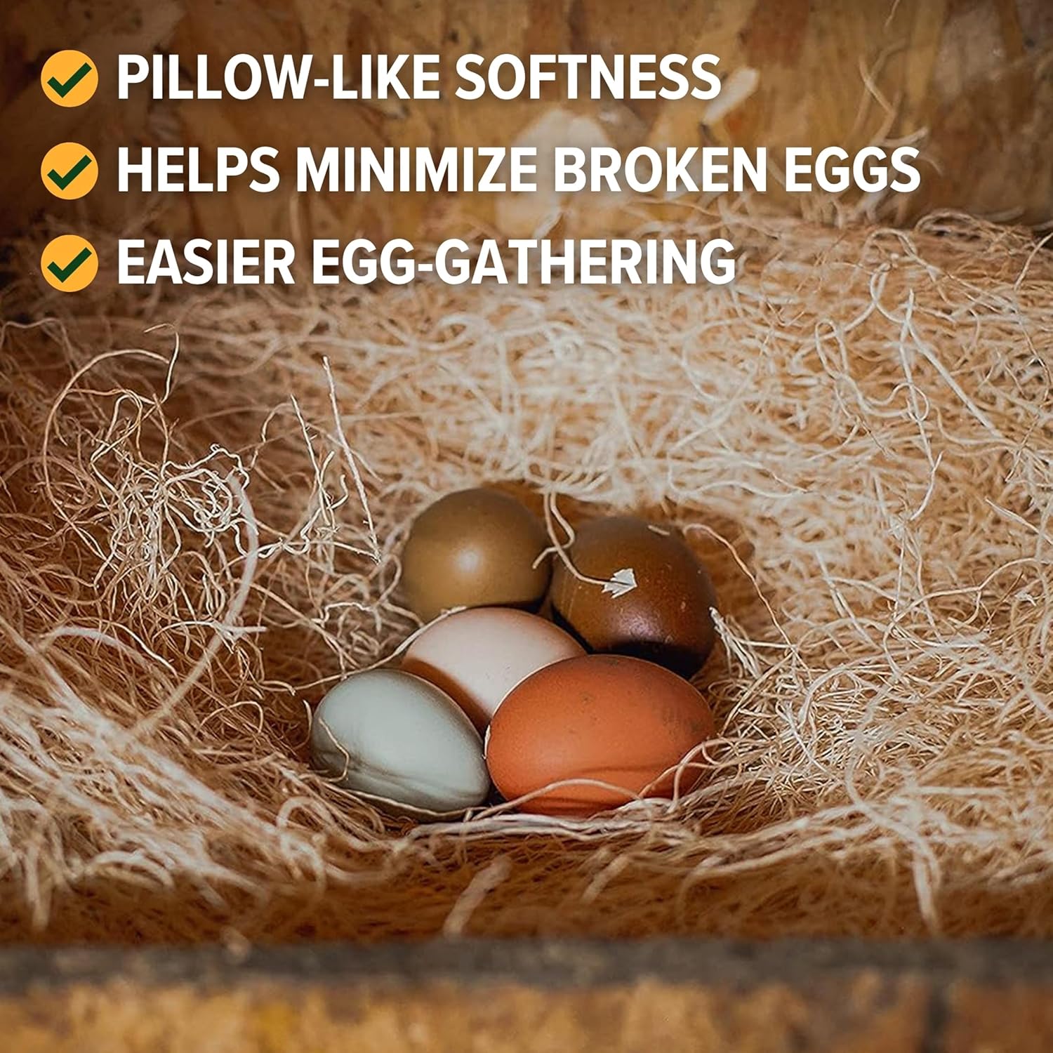 Eaton Pet and Pasture, Premium Laying Hen Nesting Pads, USA Grown & Sustainably Harvested, 13 x 13 (10 Pack) - Image 3