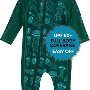 SwimZip Boys’ Long-Sleeve UPF 50+ Swimsuit for Baby, Toddler, & Little Boys
