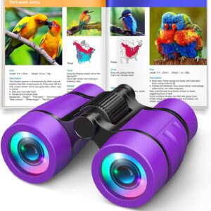 Girls Toys Age 3-7: LET’S GO! Compact Bird Watching Binoculars for Kids Ages 3 4 5 6 7 Year Old Girl Boy Gifts Idea Outside Travel Educational Toy for Kid Preschool Toddler Stocking Stuffers