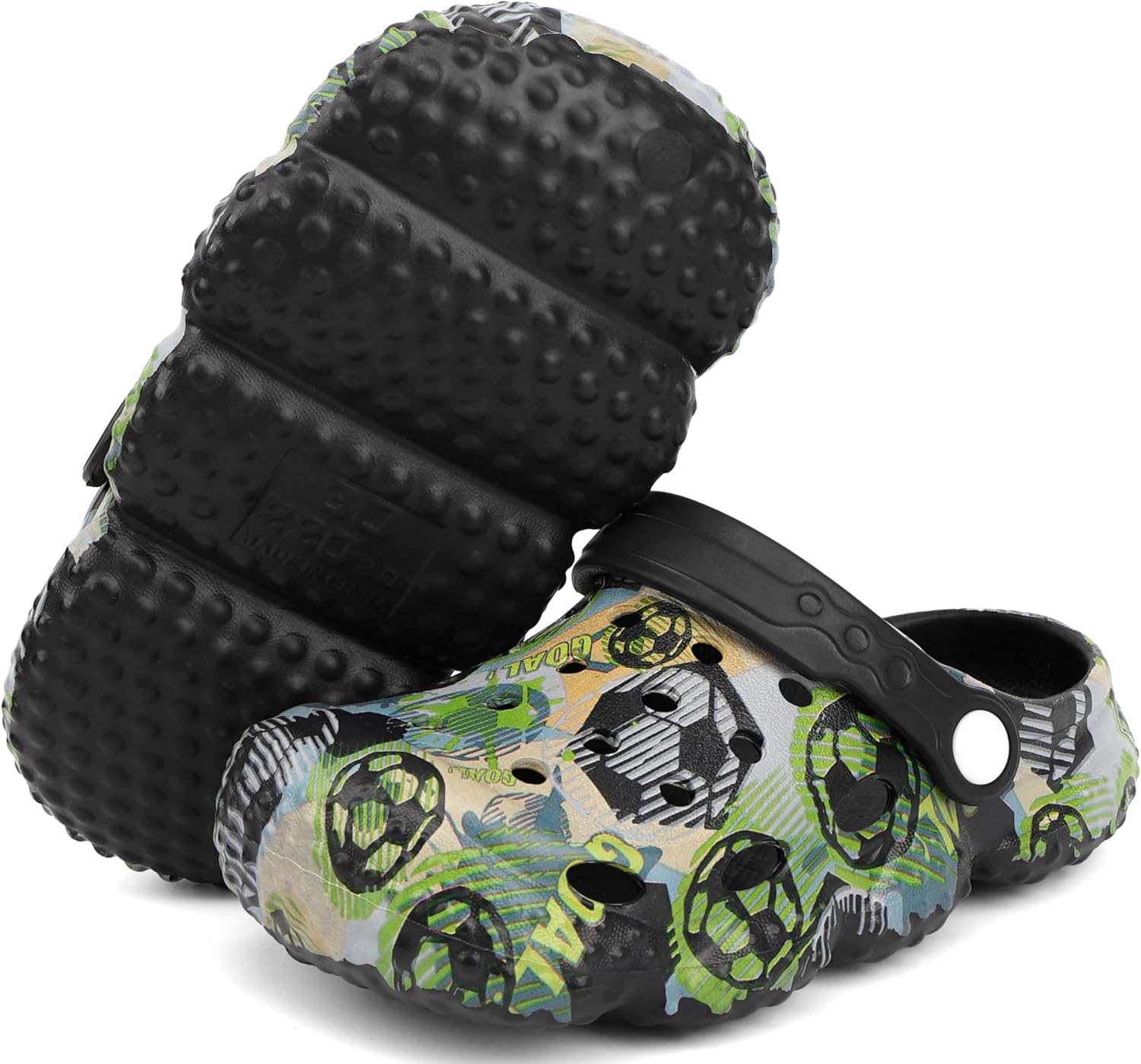 INMINPIN Kids Clogs Ball Sports Print Garden Shoes Boys Girls Water Shower Pool Beach Slides Sandals for Sports Fan - Image 7