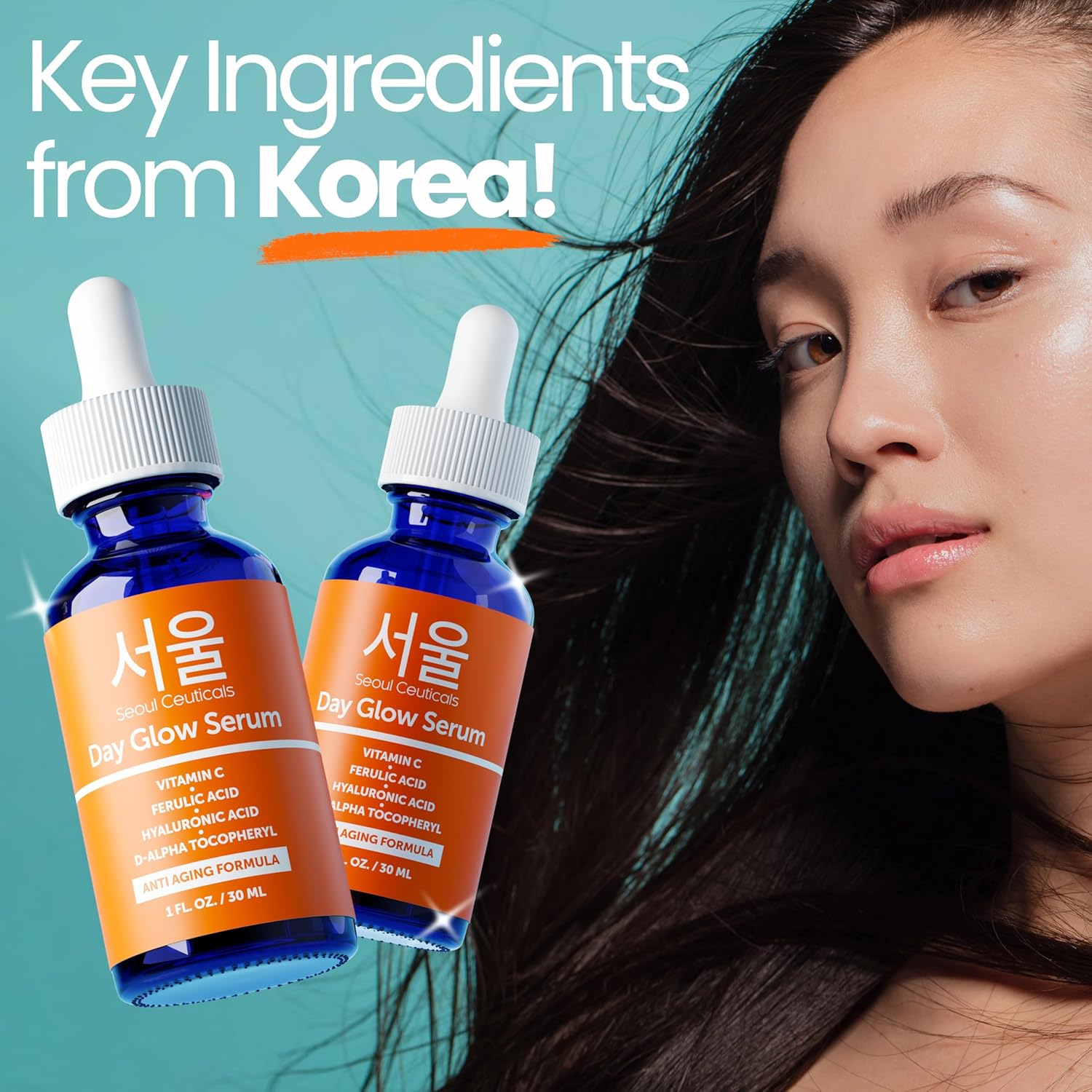 SeoulCeuticals Korean Skin Care Korean- 20% Vitamin C Hyaluronic Acid Serum + CE Ferulic Acid - Potent Anti Aging, Anti Wrinkle Korean Beauty 1oz - Image 7