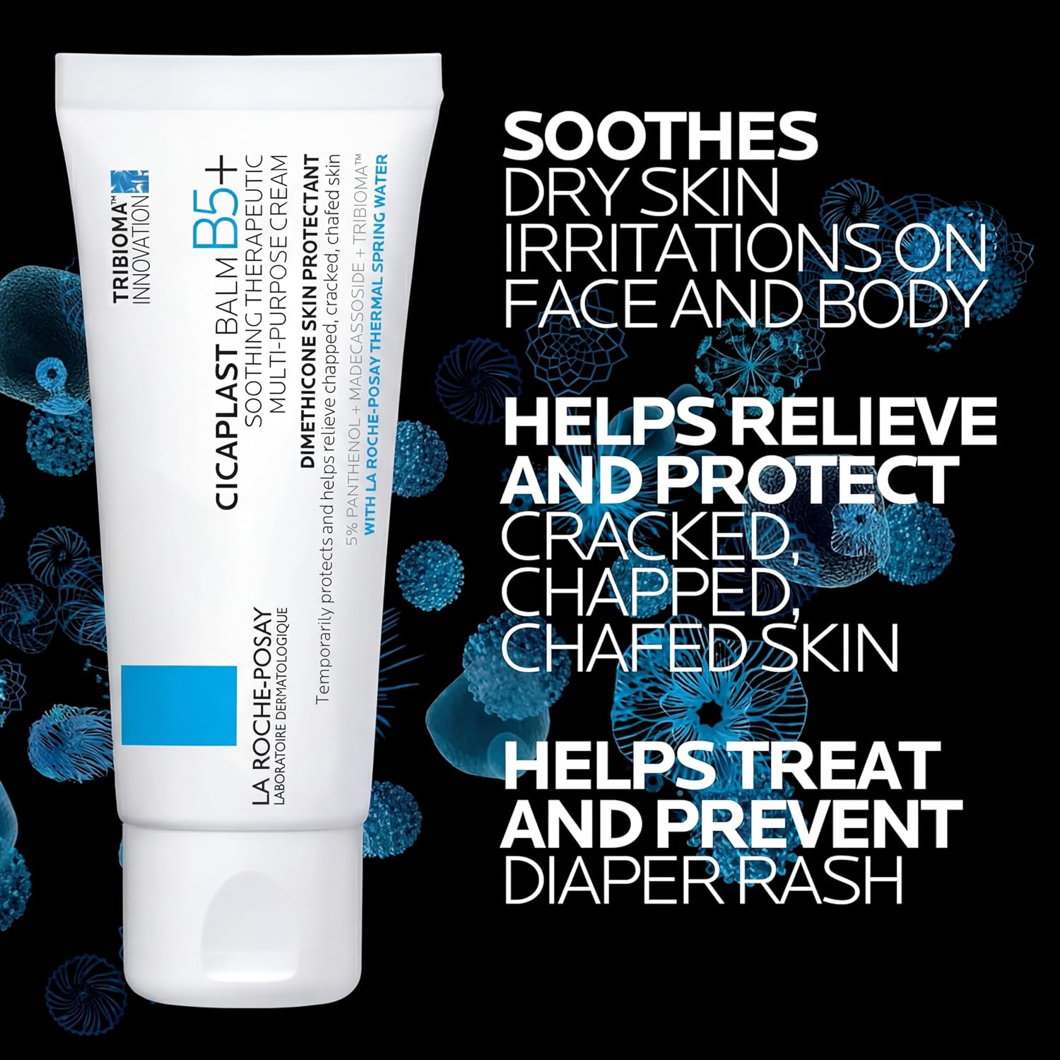 La Roche-Posay Cicaplast Balm B5 Skin Barrier Repair Cream with Centella Asiatica, Shea Butter & Panthenol | Multi-Purpose Healing Ointment for Dry, Irritated Skin | Face, Body & Hand Balm, Baby Safe - Image 4