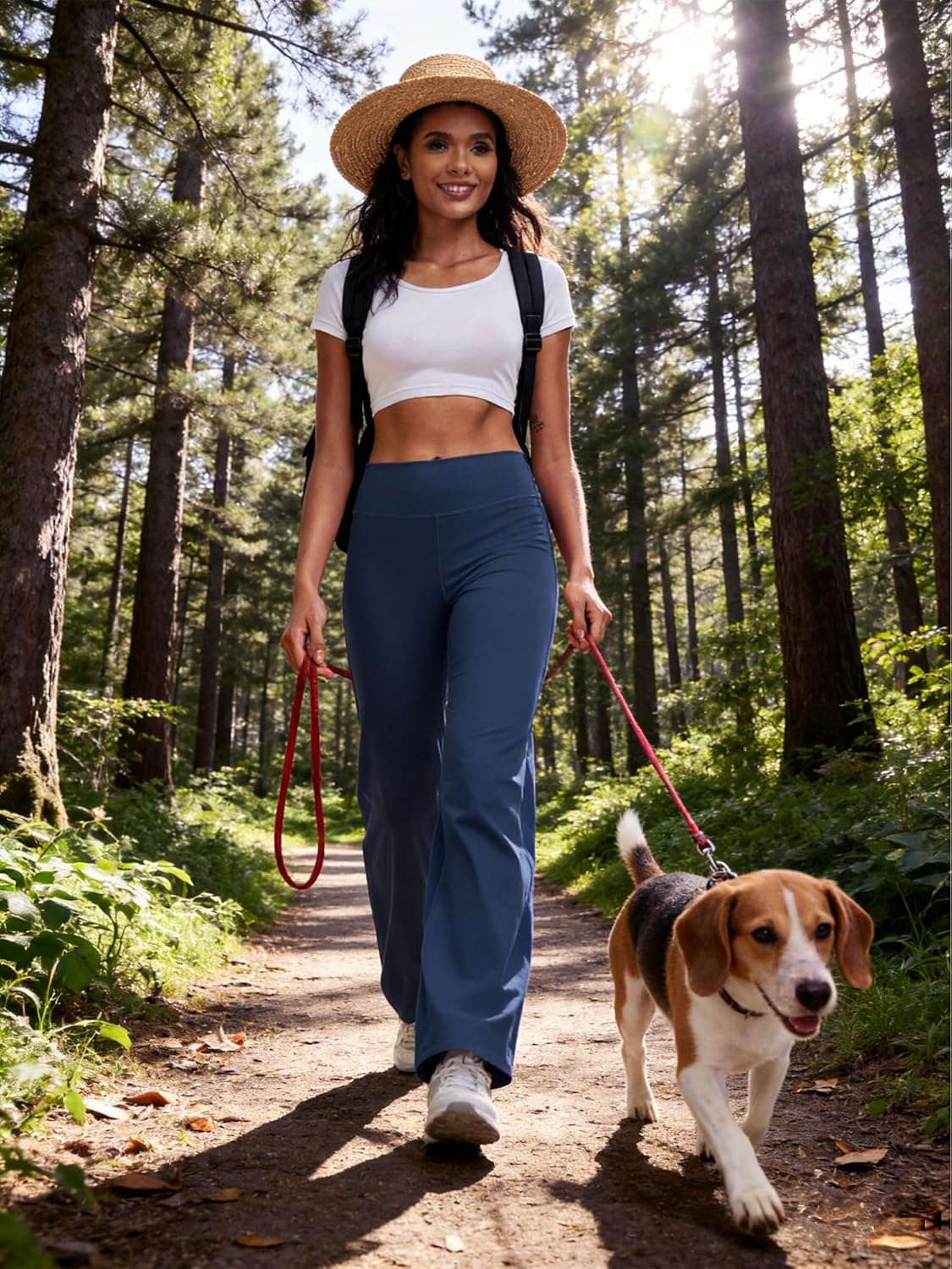 CADMUS Yoga Pants for Women Wide Leg Trousers High Waist Stretch Casual Lounge Sweatpants - Image 2