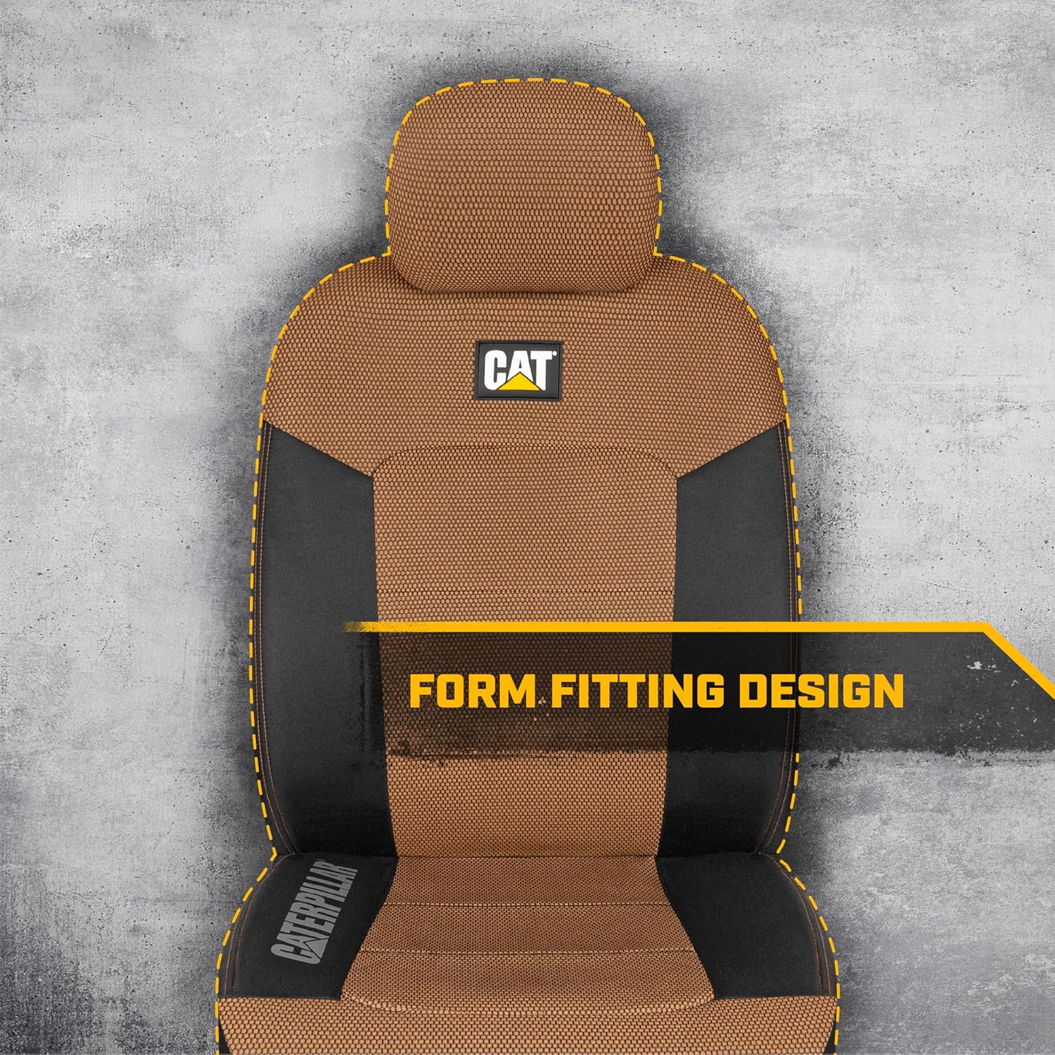 Cat® MeshFlex Automotive Seat Covers for Cars Trucks and SUVs (Set of 2) – Beige Car Seat Covers for Front Seats, Truck Seat Protectors with Comfortable Mesh Back, Auto Interior Covers | Airbag Compatible Interior Protection for Trucks, Suv, and Cars – (2) Front Seat Protectors Automotive and Truck Accessories - Image 6