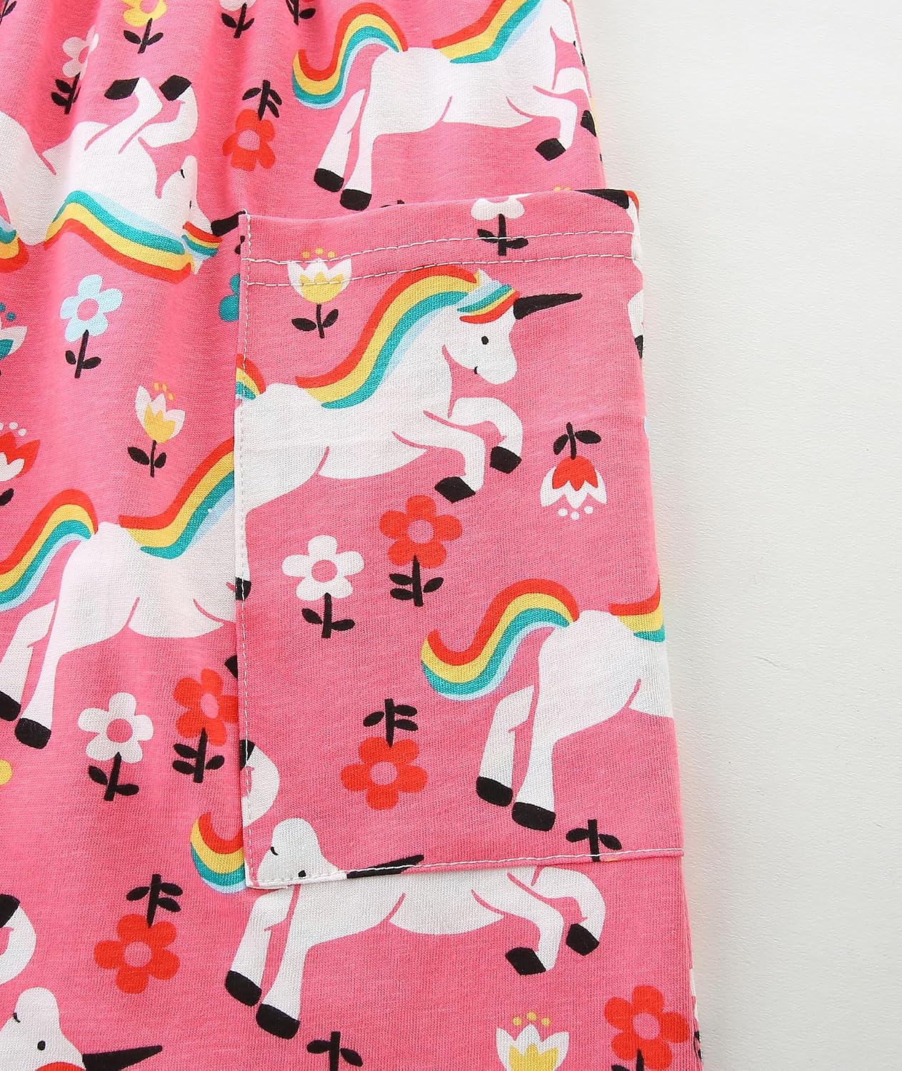 Bumeex Girl's Dresses Cotton Sleeve A-Line Cute Midi Casual Sundress - Image 5