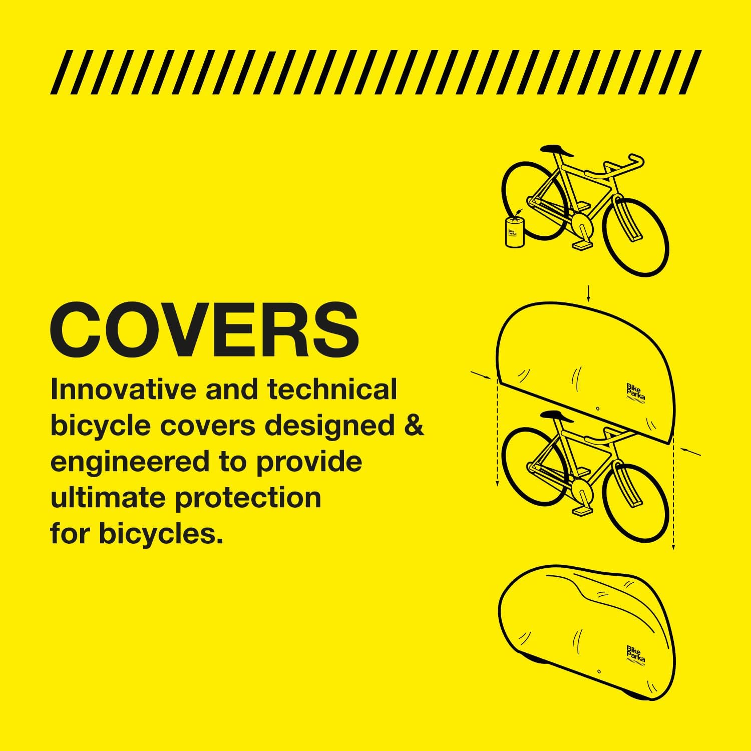 BikeParka Urban Bike Cover - Waterproof & Durable with Lock-Through Panels, RipStop fabric, Adjustable for Any Bike, Attachable Stuff Sac - Ideal for Bikes in Daily Use (Ciel Blue) - Image 8
