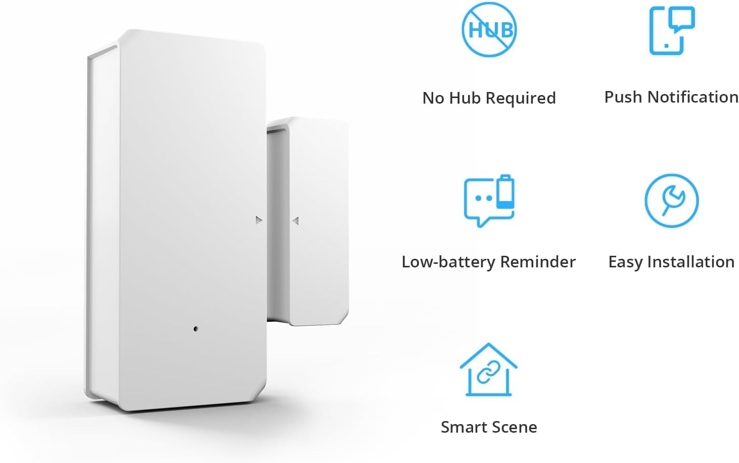 SONOFF DW2 Wi-Fi Wireless Door Window Sensor, APP Alert for Home Security & Automation, No Gateway Required, Compatible with IFTTT, for Sliding Door/Window/Hinged Door - Image 3