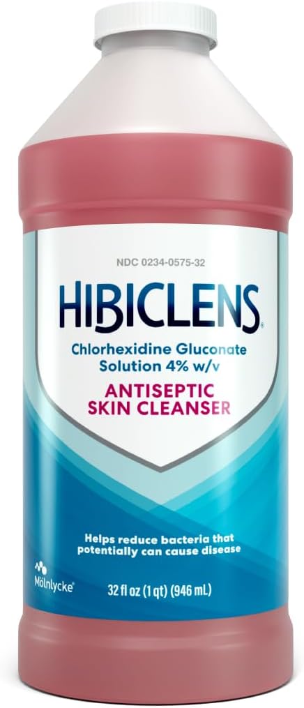Hibiclens – Antimicrobial and Antiseptic Soap and Skin Cleanser – 32 oz – for Home and Hospital – 4% CHG, Packaging May Vary - Image 2