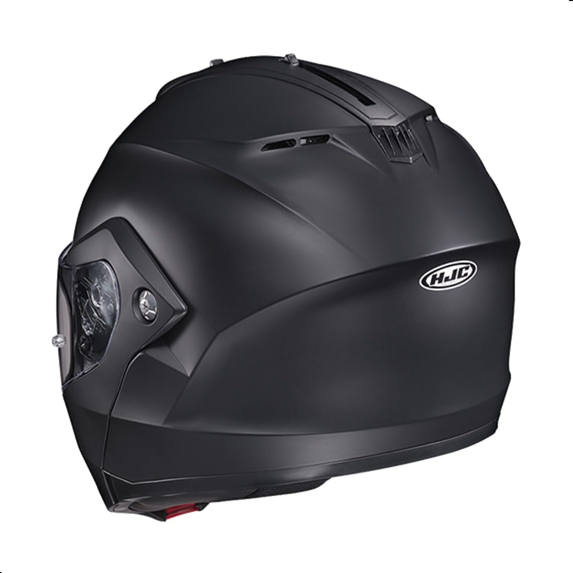 HJC C91 Solid Modular Motorcycle Helmet with HJ-17 Pinlock Shield, DOT Approved (Semi Flat Black, Large) - Image 5