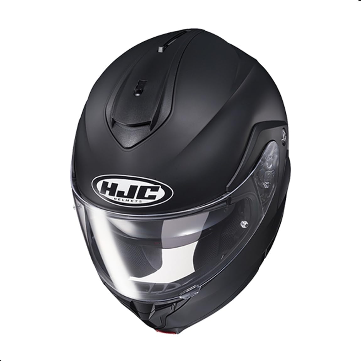 HJC C91 Solid Modular Motorcycle Helmet with HJ-17 Pinlock Shield, DOT Approved (Semi Flat Black, Large) - Image 3