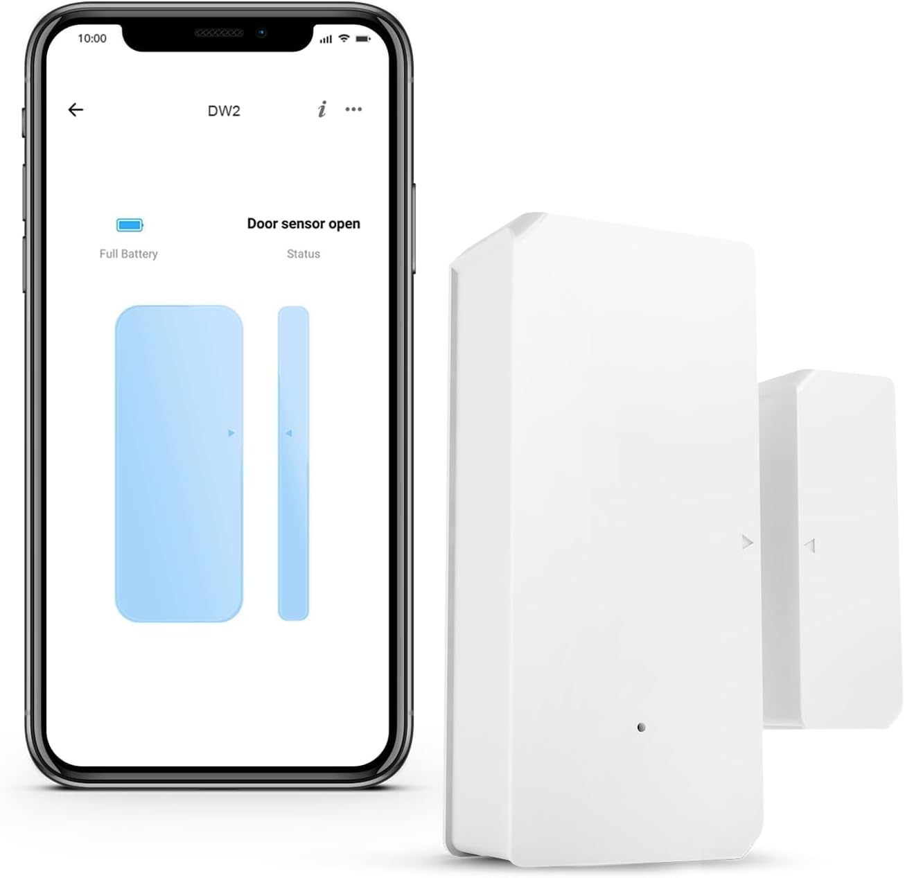 SONOFF DW2 Wi-Fi Wireless Door Window Sensor, APP Alert for Home Security & Automation, No Gateway Required, Compatible with IFTTT, for Sliding Door/Window/Hinged Door - Image 2