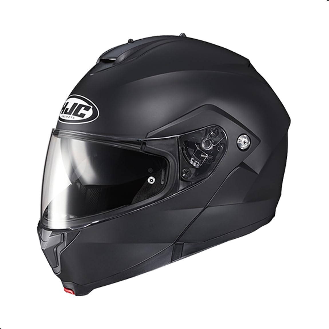 HJC C91 Solid Modular Motorcycle Helmet with HJ-17 Pinlock Shield, DOT Approved (Semi Flat Black, Large) - Image 2