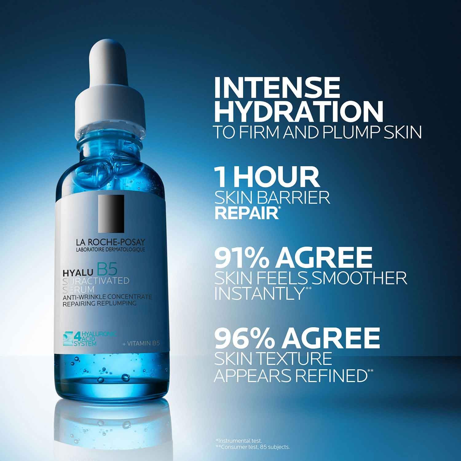 La Roche-Posay Hyalu B5 Pure Hyaluronic Acid Serum for Face, with Vitamin B5, Anti-Aging Serum for Fine Lines and Wrinkles, Plumps and Repairs Dry Skin, Safe on Sensitive Skin - Image 6