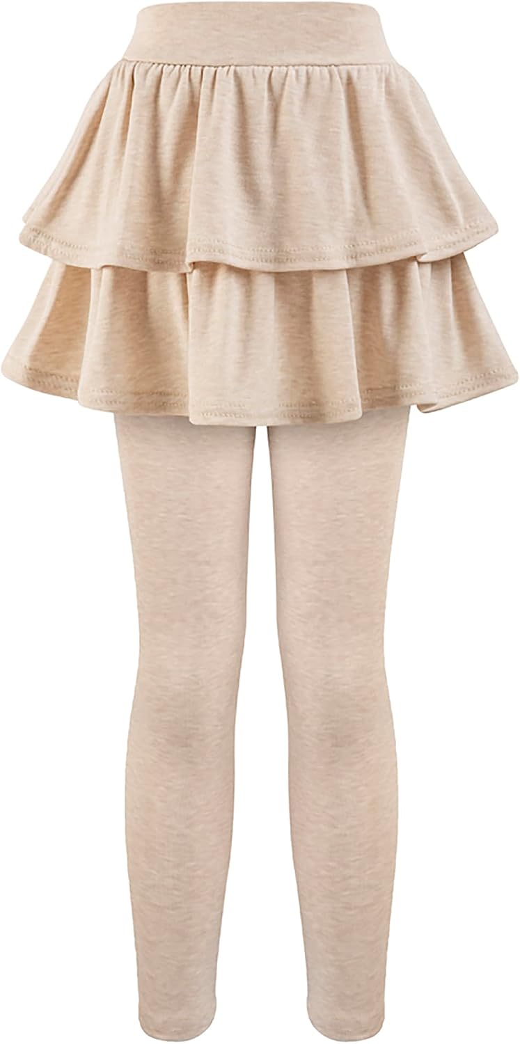 Girls School Uniform Pants Leggings with Skirts Stretch Warm Jegging 4-12 Years - Image 5