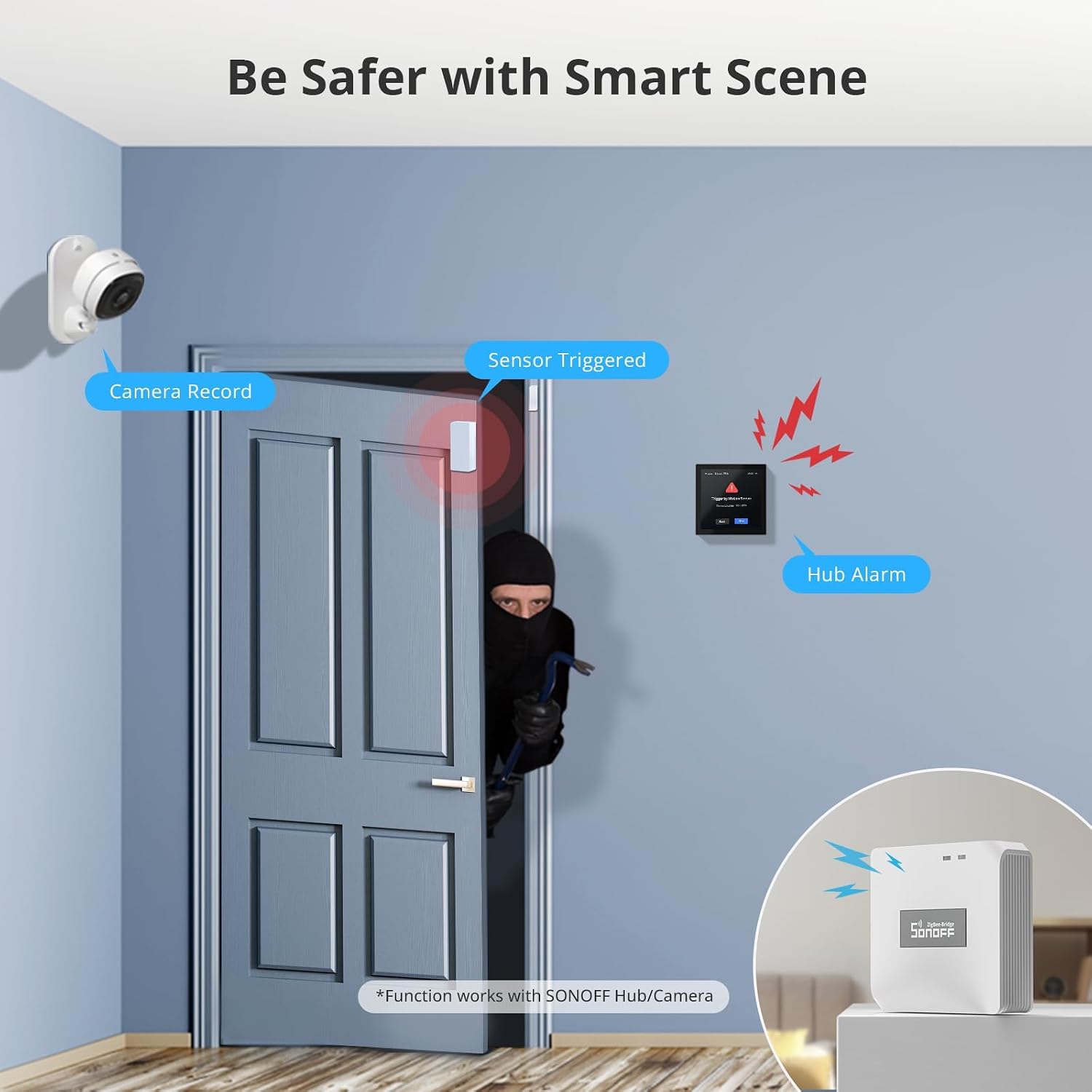 SONOFF DW2 Wi-Fi Wireless Door Window Sensor, APP Alert for Home Security & Automation, No Gateway Required, Compatible with IFTTT, for Sliding Door/Window/Hinged Door - Image 8