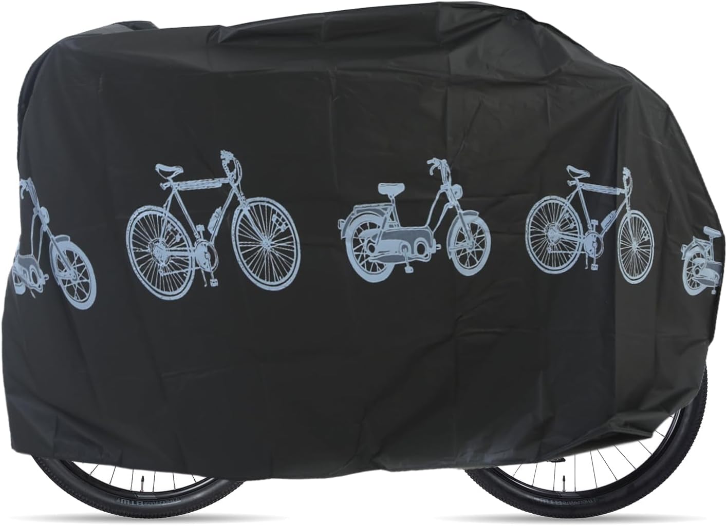Bike Bicycle Cover Waterproof Dustproof- 190T Bike Cover for 1 or 2 Bikes, Indoor and Outdoor Use, Bike Cover Rain Sun UV Wind Snow Proof Resistant - Image 2