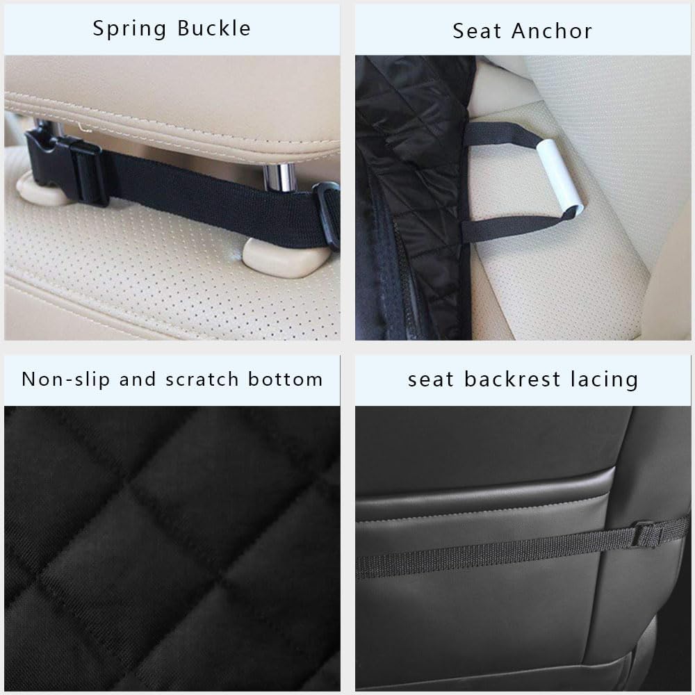 Waterproof Front Seat Car Cover, Pet Front Cover for Cars, Scratch Proof & Nonslip Seat Pet Cover, Dog Car Seat Cover with Seat Belt Fits Most Cars, Suvs - Image 5