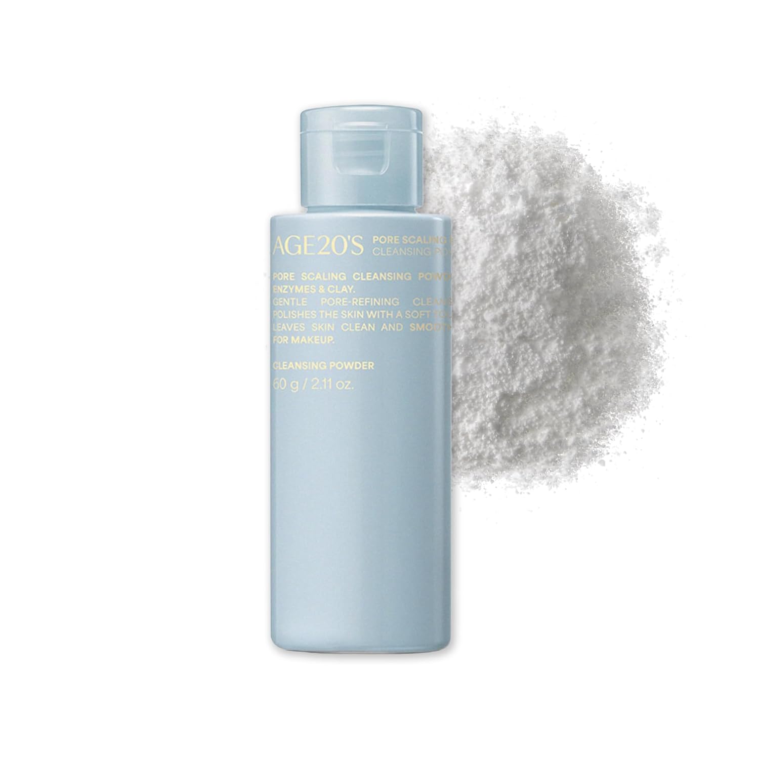 AGE20'S Pore Scaling ENZYME Cleansing Powder | Mild Exfoliating Face Cleanser with Clay for Sensitive Skin, Blackhead & Whitehead Removal, Deep Pore Care Korean Skincare, 2.11 oz (60g) - Image 2