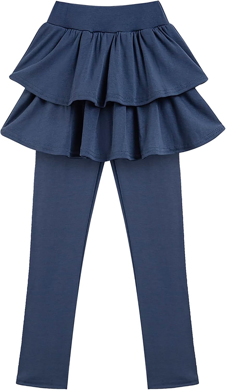 Girls School Uniform Pants Leggings with Skirts Stretch Warm Jegging 4-12 Years - Image 6