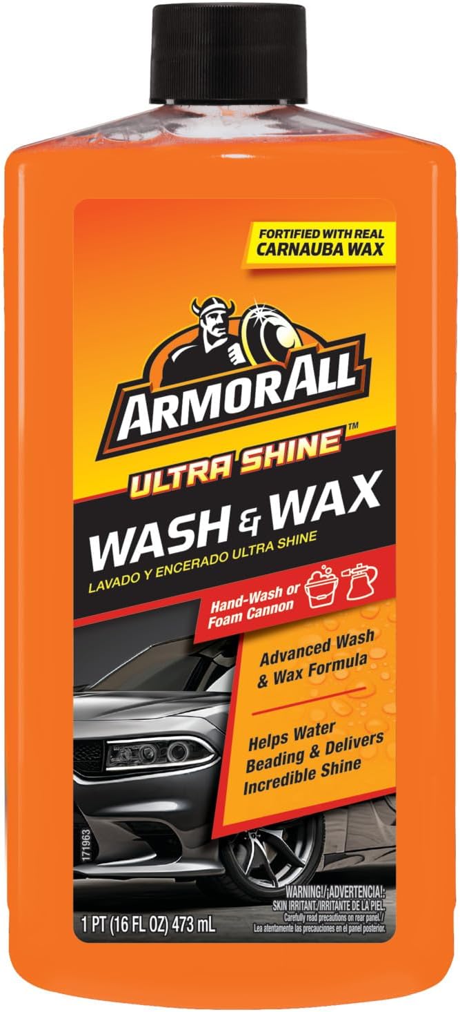 Armor All Ultra Shine Car Wash and Wax, Car Wax and Cleaner for Cars, Trucks and Motorcycles, 16 Fl Oz - Image 2