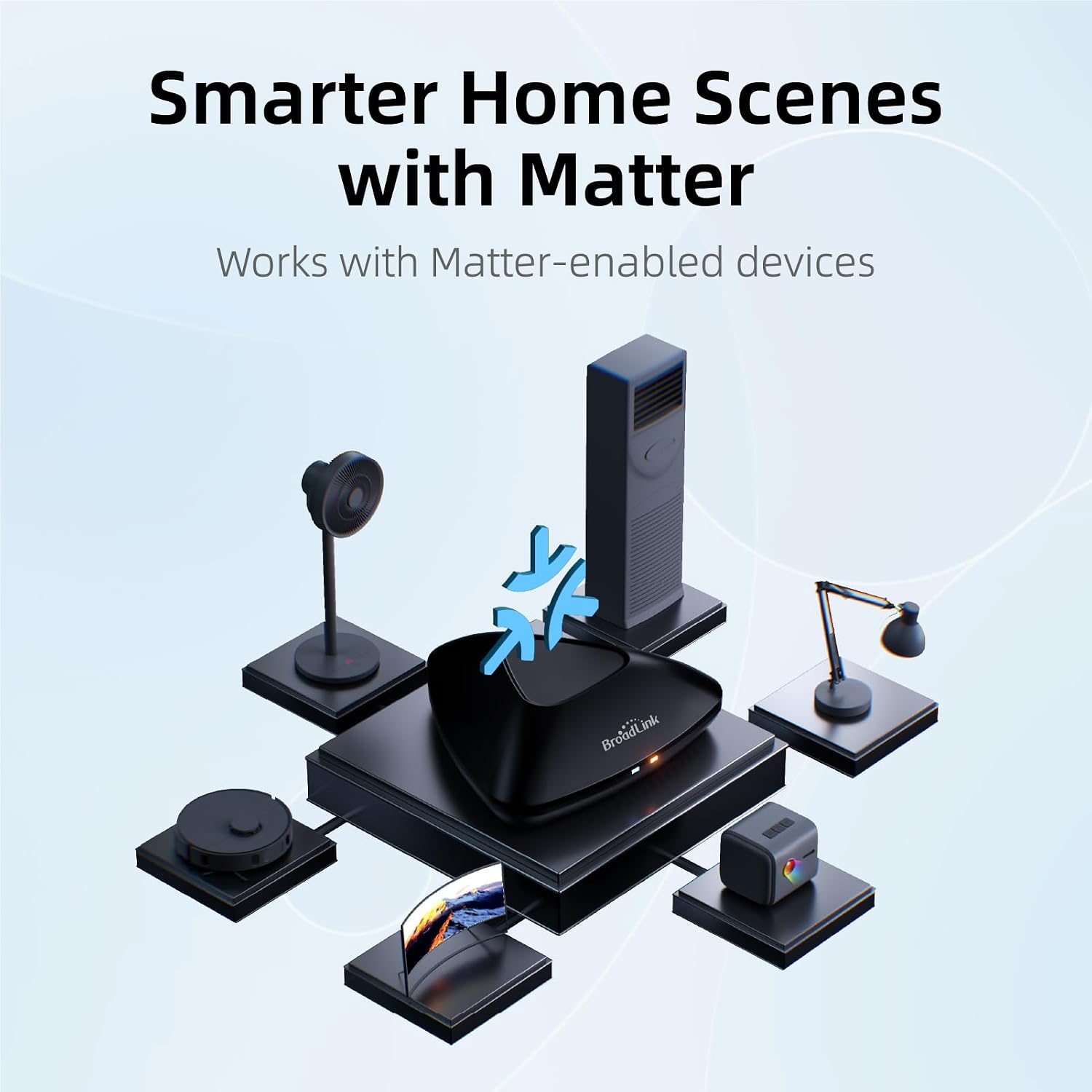 Broadlink RM MAX Smart Home Hub, Matter Compatible, Code Learning Wi-Fi & BLE Universal Remote for IR and RF Devices, Compatible with Alexa & Google Home - Image 4