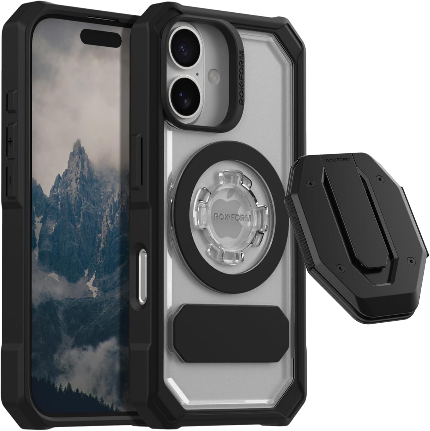 Rokform iPhone 16 Crystal Case + Magnetic Fuzion Wallet - Image 2