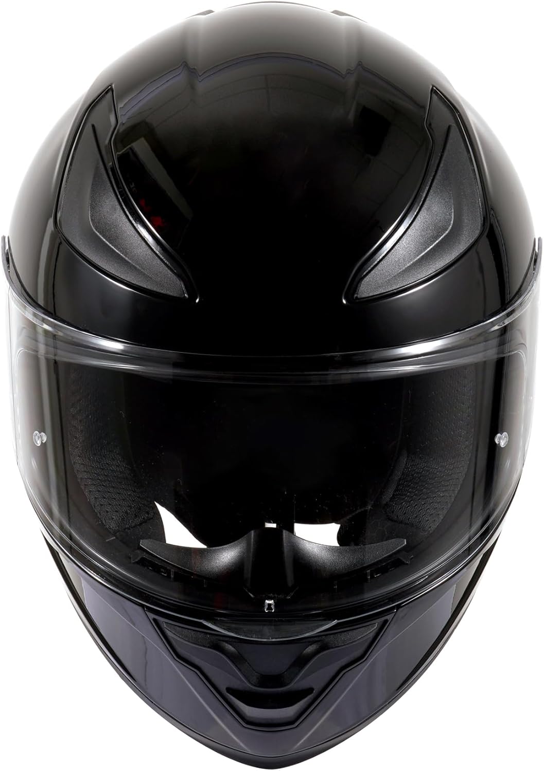 DOT Dual Visor Low Weight Adult Full Face Motorcycle Helmet (Gloss Black M) | Airflow ABS Shell, Quick-Release Buckle, Washable Liner, for Men Women - Image 6