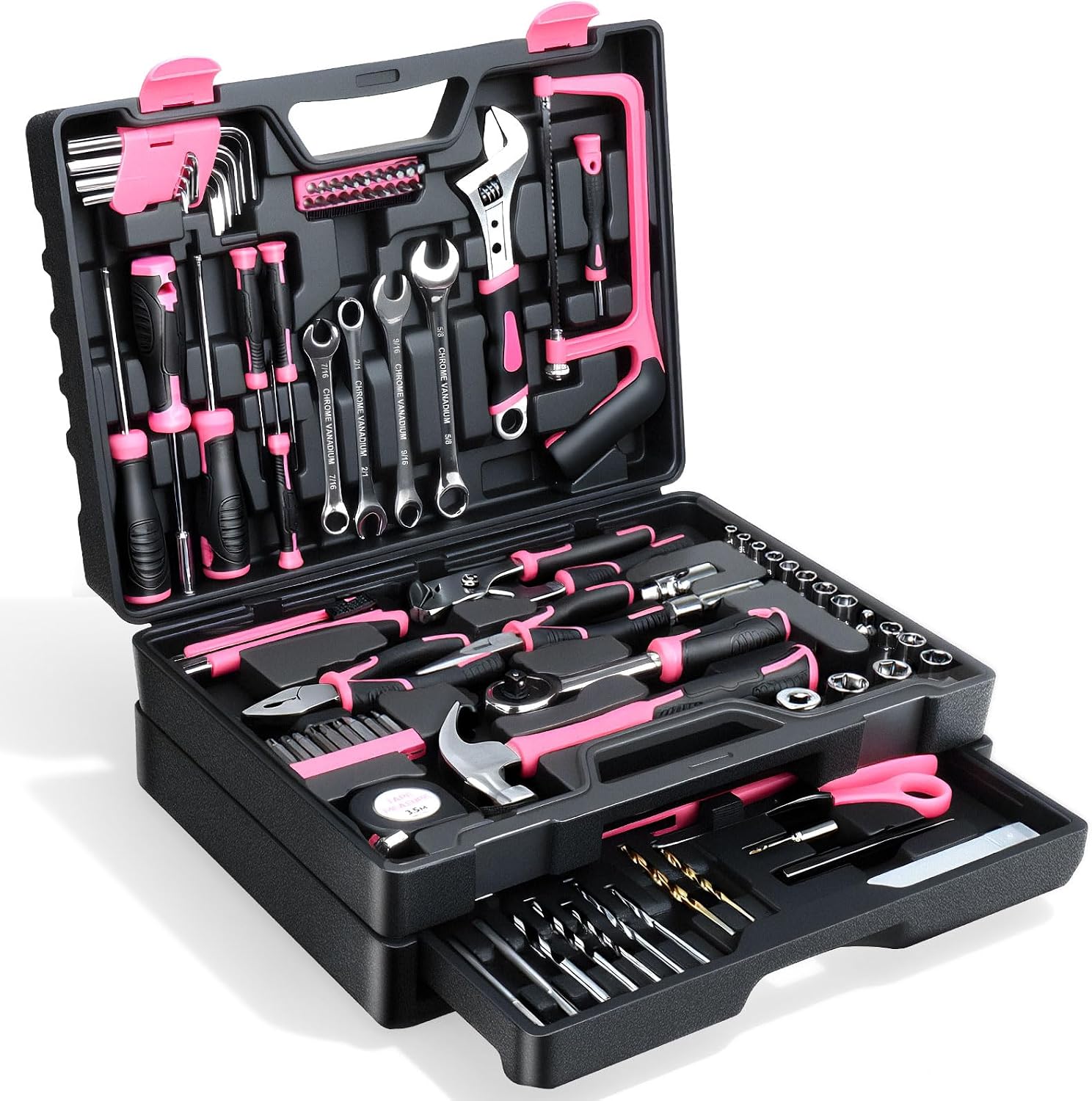 412 Piece Tool Set, Home Repair & Auto Tool Kit with Storage Organizer | Toolbox Storage Case for Women & Men, Perfect for Homeowner, Diyer, Handyman, DIY - Image 2