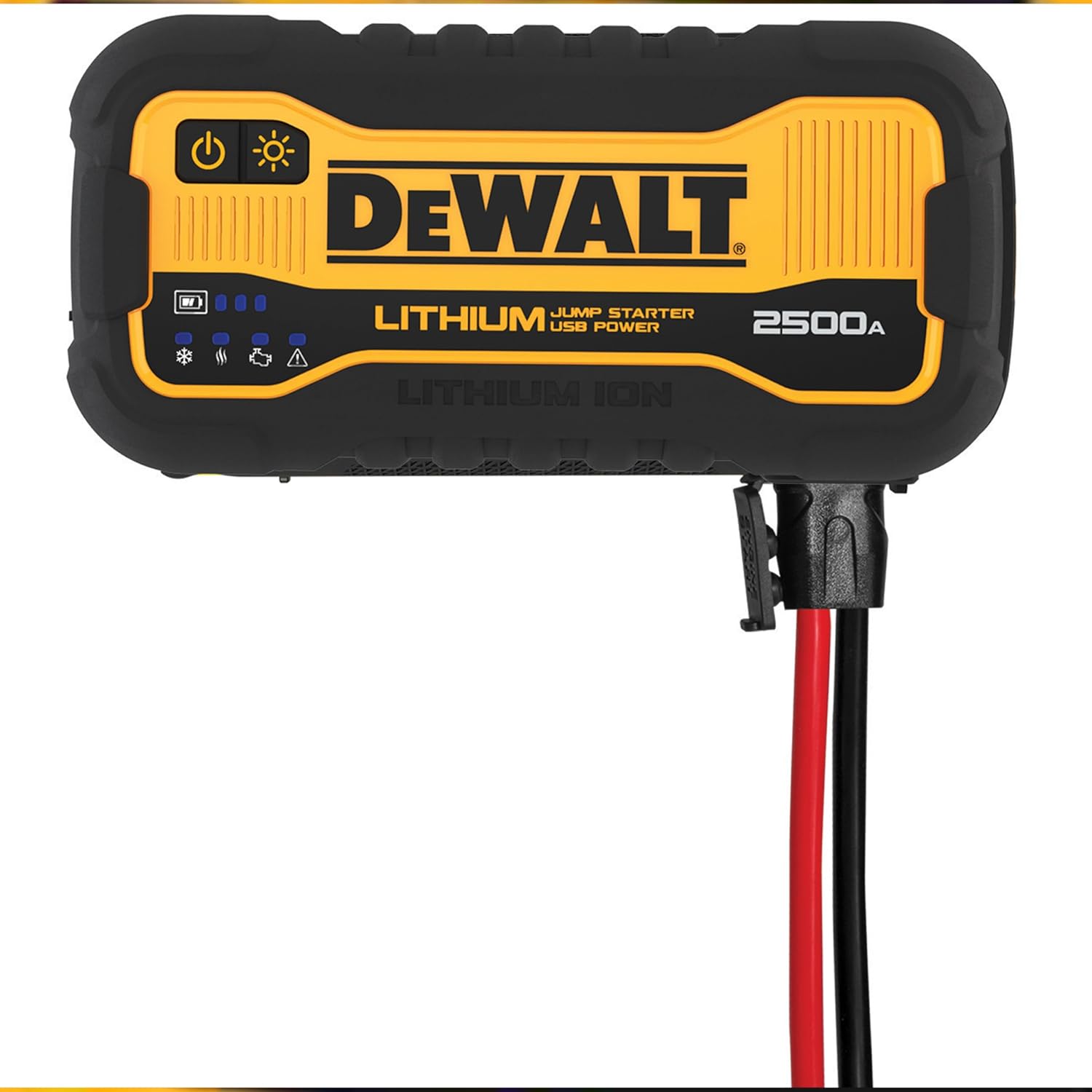 : DEWALT DXAELJ25 2500 Peak Amp Portable Lithium Jump Starter with USB-C (25W, 60W in/Out) and USB-A (15W) - Image 2