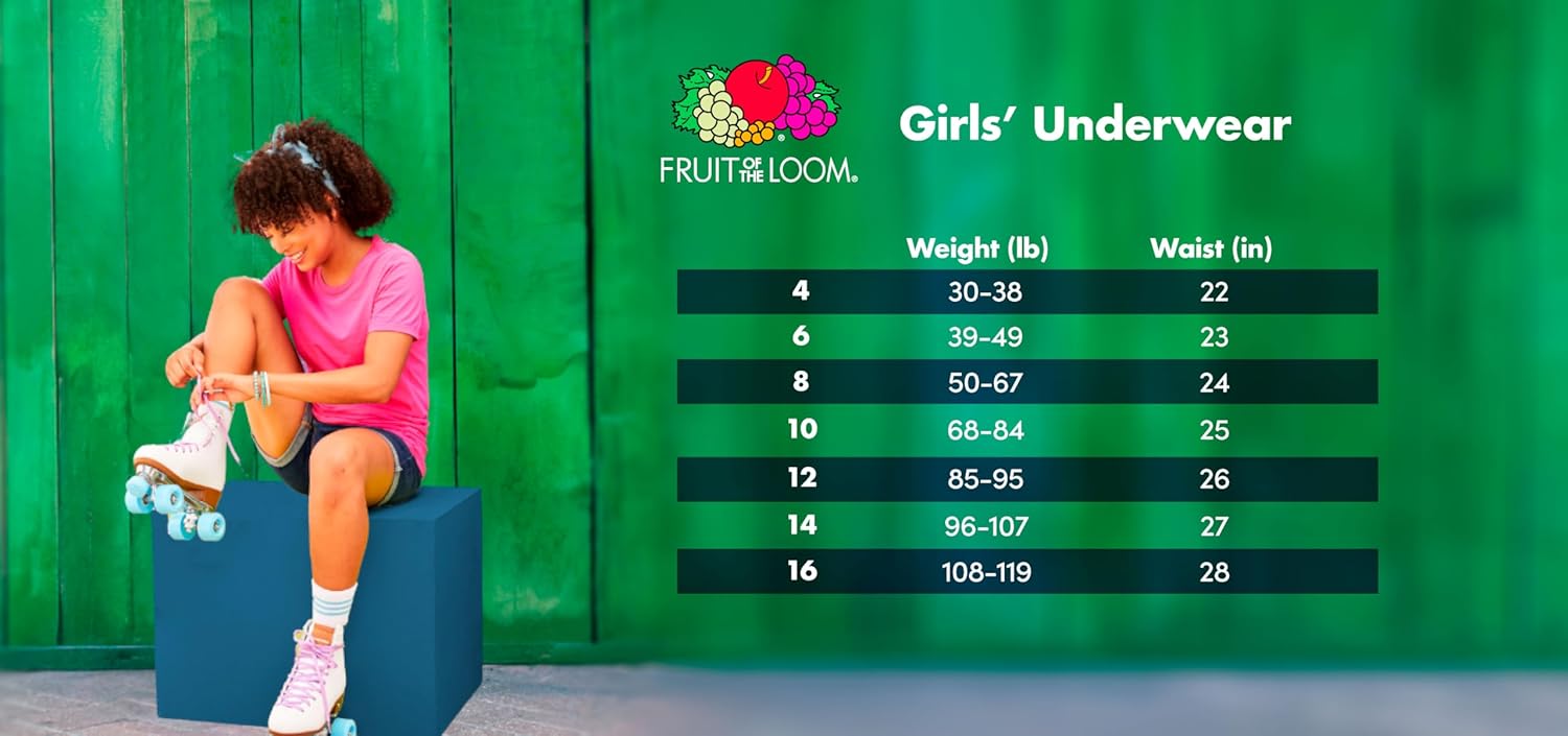 Fruit of the Loom Girls' Cotton Bikini Underwear Multipacks - Image 7