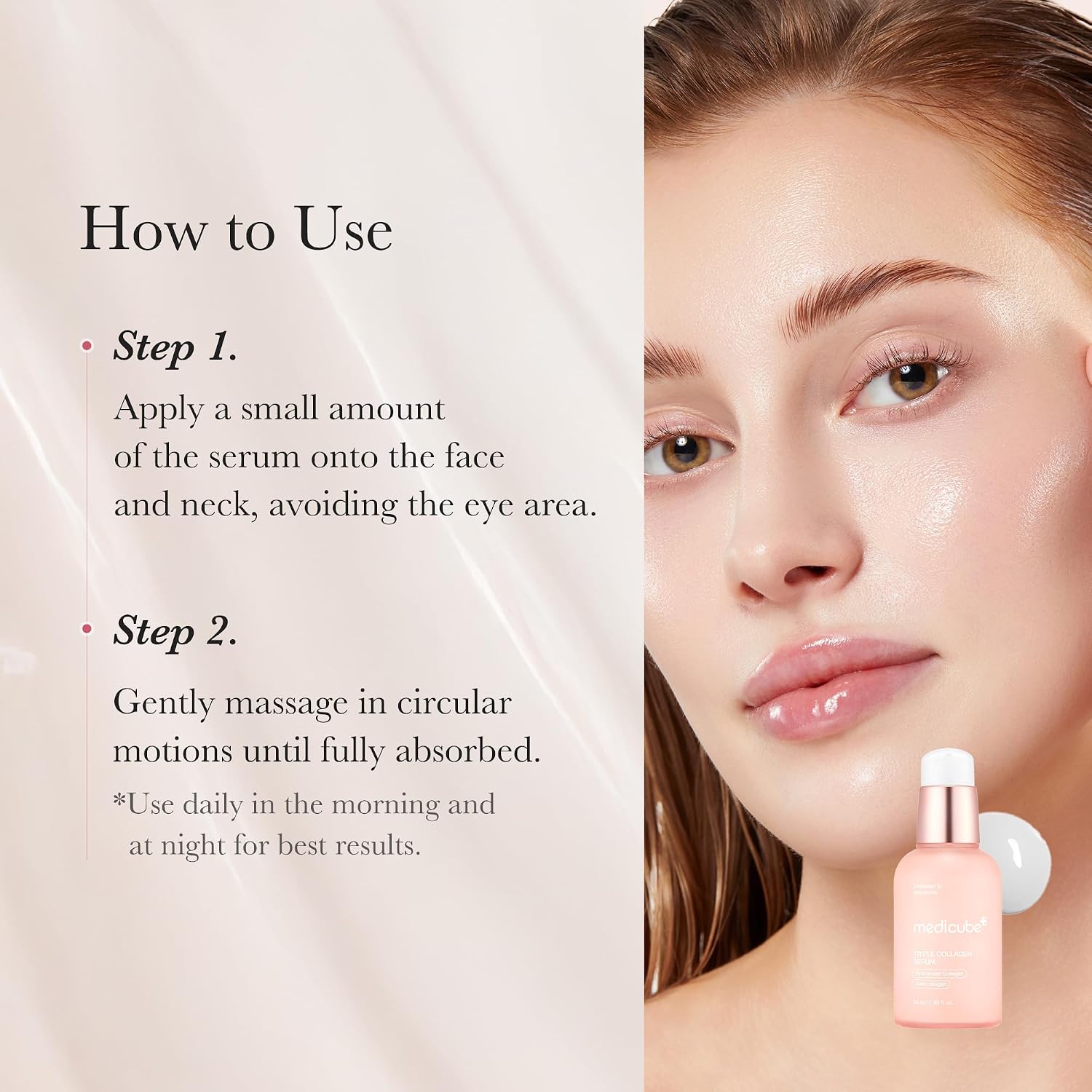 Medicube Triple Collagen Serum 1.85 fl.oz - Nourish dull skin with Triple Collagen Complex - A lightweight serum with Niacinamide and Hyaluronic Acid - Korean Skincare - Image 6