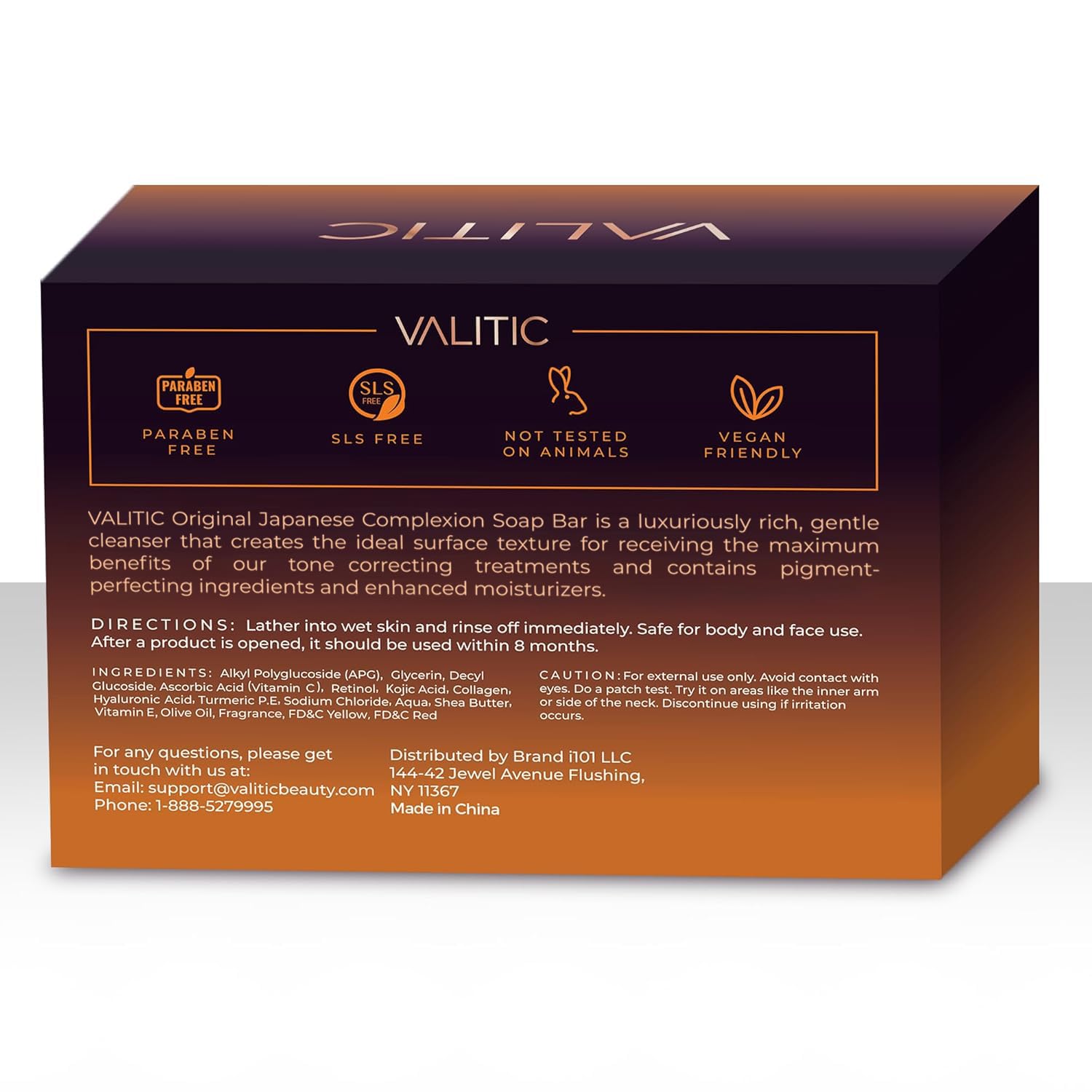VALITIC Kojic Acid Dark Spot Remover Soap Bars with Vitamin C, Retinol, Collagen, Turmeric - Original Japanese Complex Infused with Hyaluronic Acid, Vitamin E, Shea Butter, Castile Olive Oil (2 Pack) - Image 4