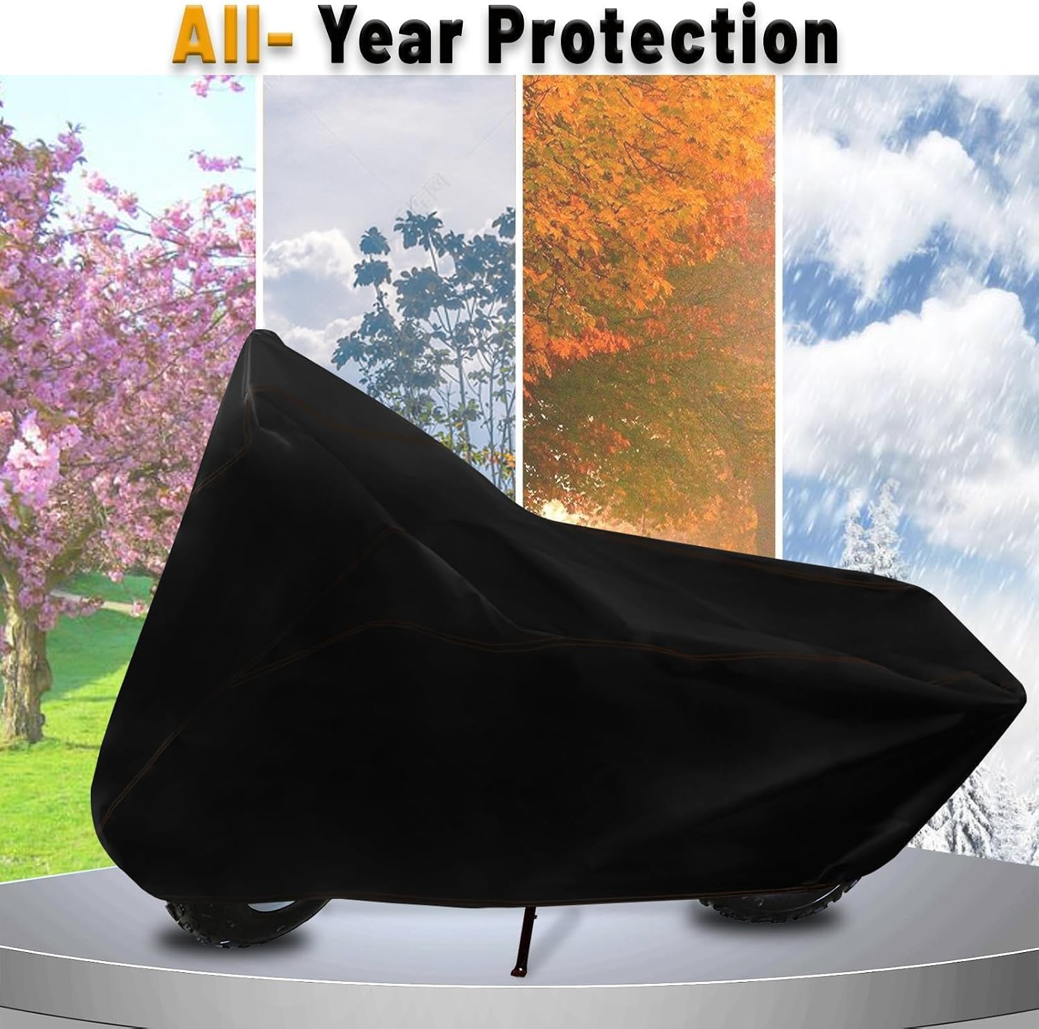 Chikia Mini Bike Cover Outdoor,Minibike Cover Waterproof,Compatible with Coleman CT200U CT200U-EX BT200X RT200 B200R B200RSV Massimo Baja Trail Master Accessories,Protection,Dustproof - Image 8