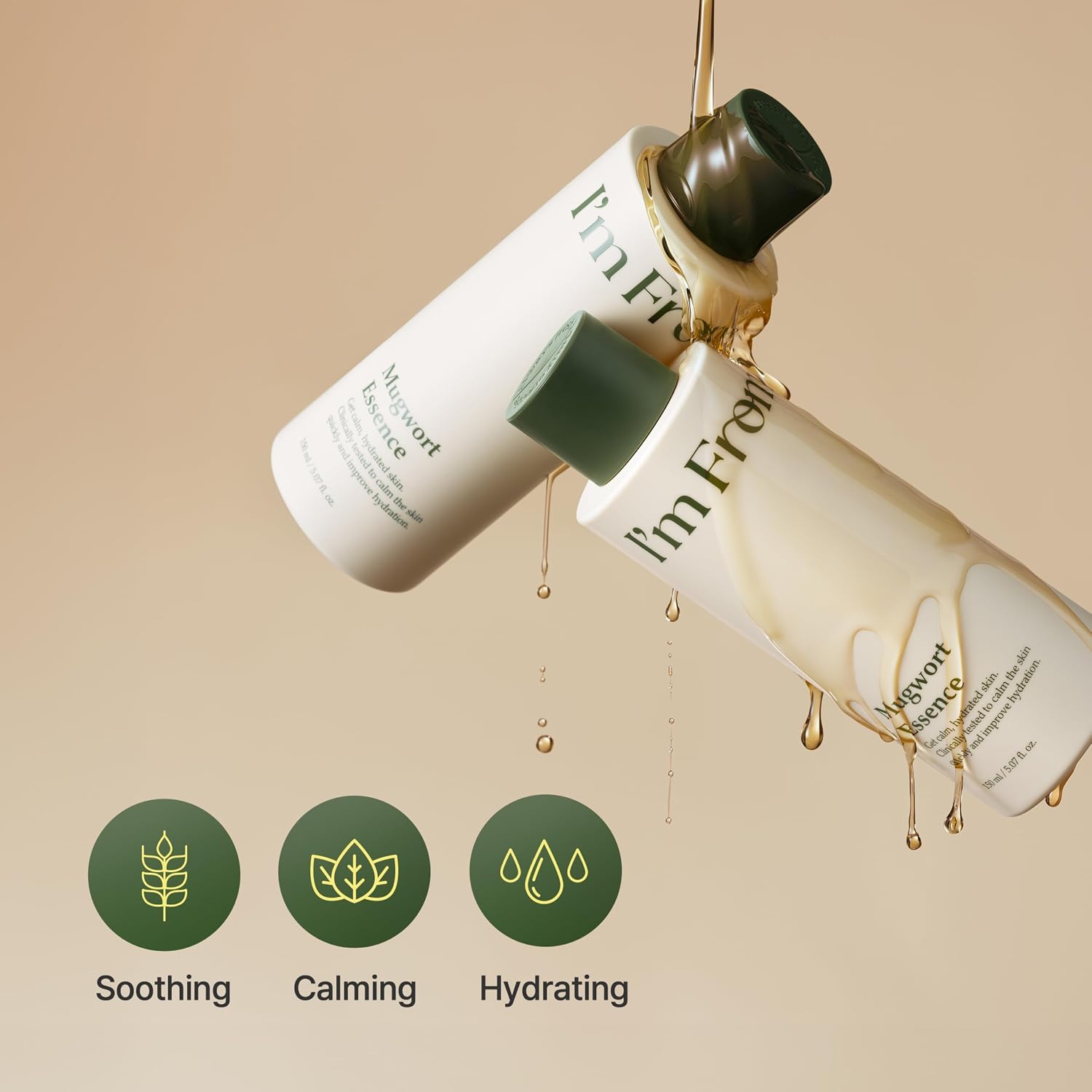 I’m From Mugwort Essence, Deep Calming Essence for Sensitive Skin, Hydrating & Skin Balancing, Vegan Korean Skin Care 5.07fl.oz - Image 7
